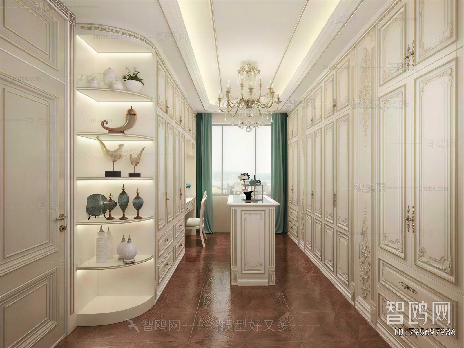 European Style Clothes Storage Area