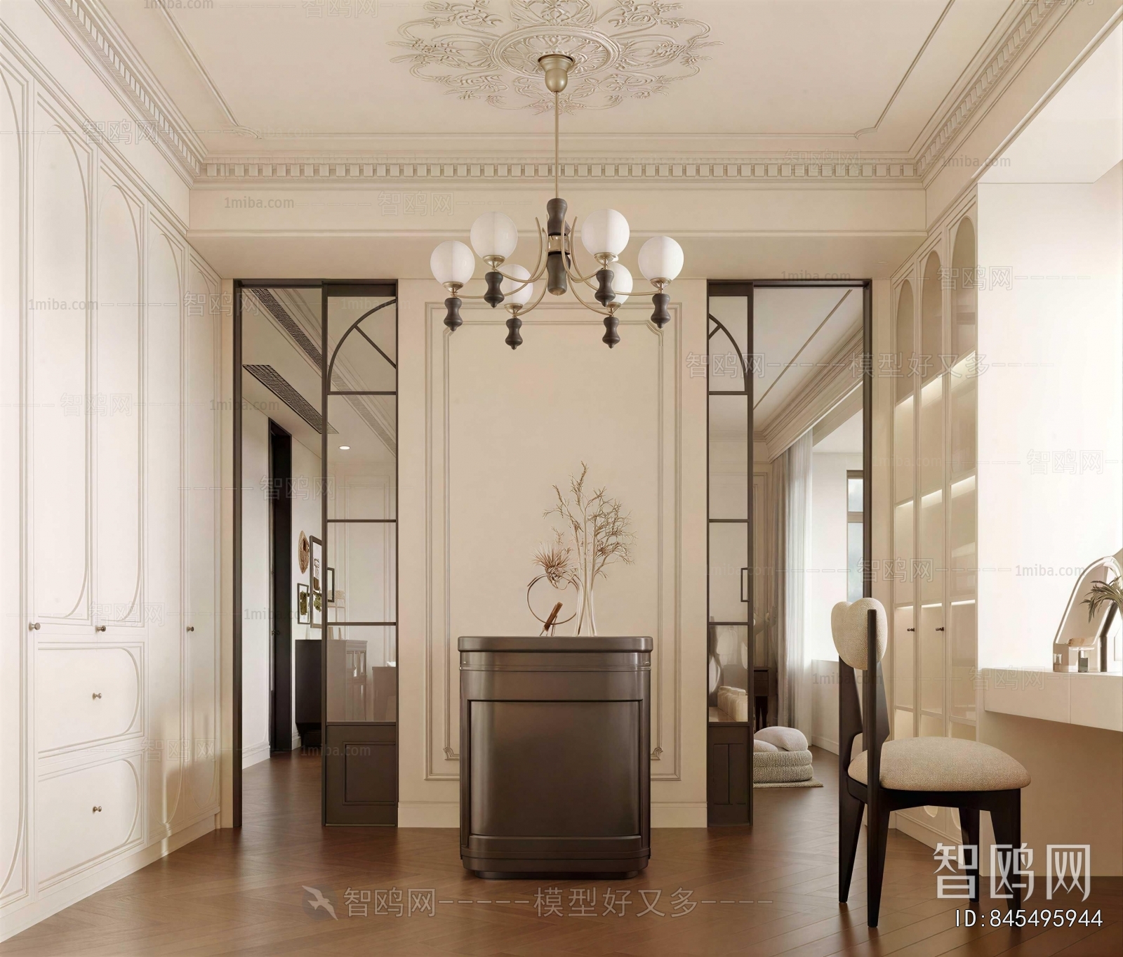 American Style Clothes Storage Area