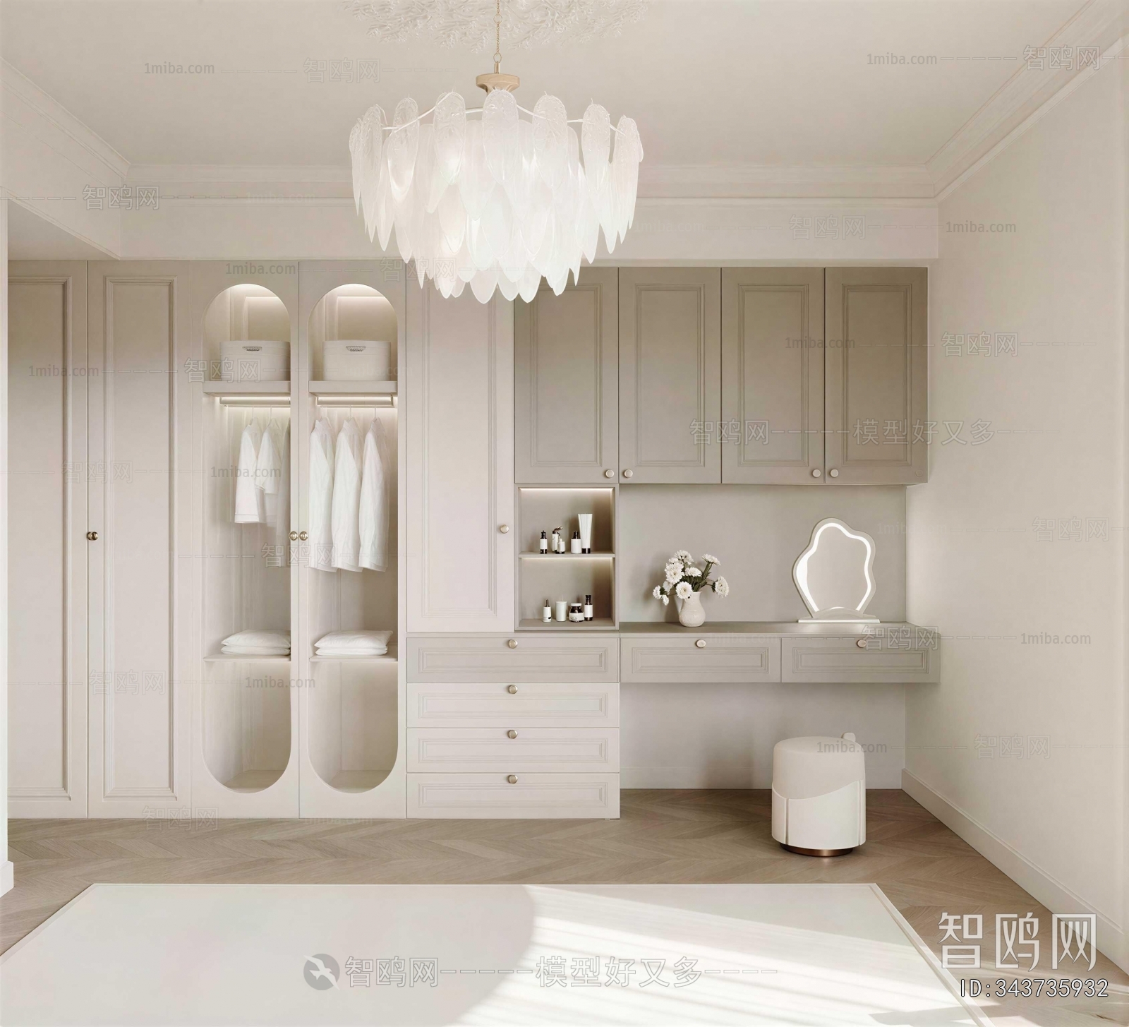 Modern Clothes Storage Area