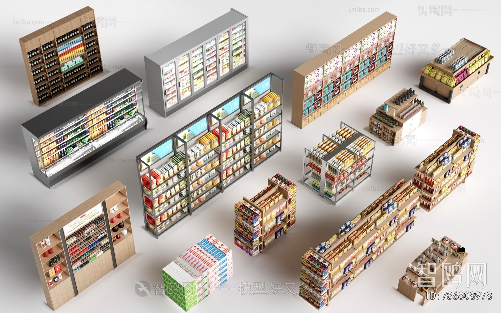 Modern Supermarket Shelf