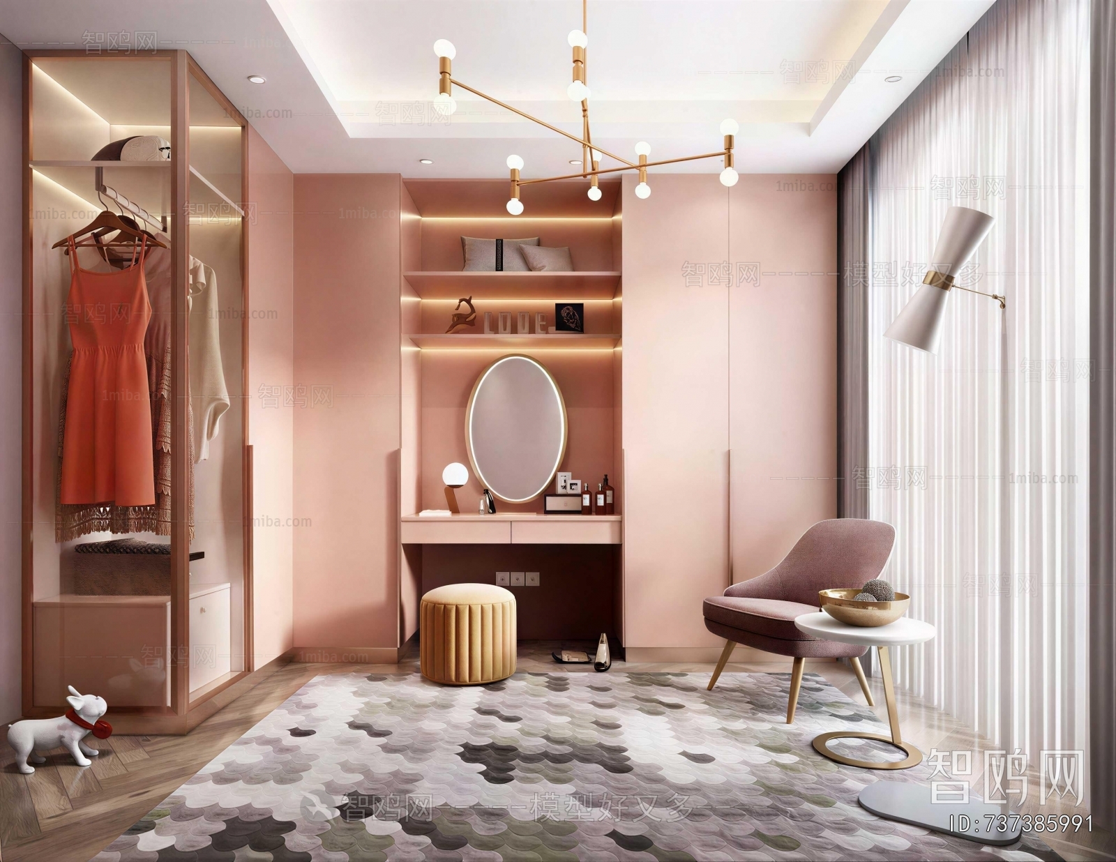 Modern Clothes Storage Area