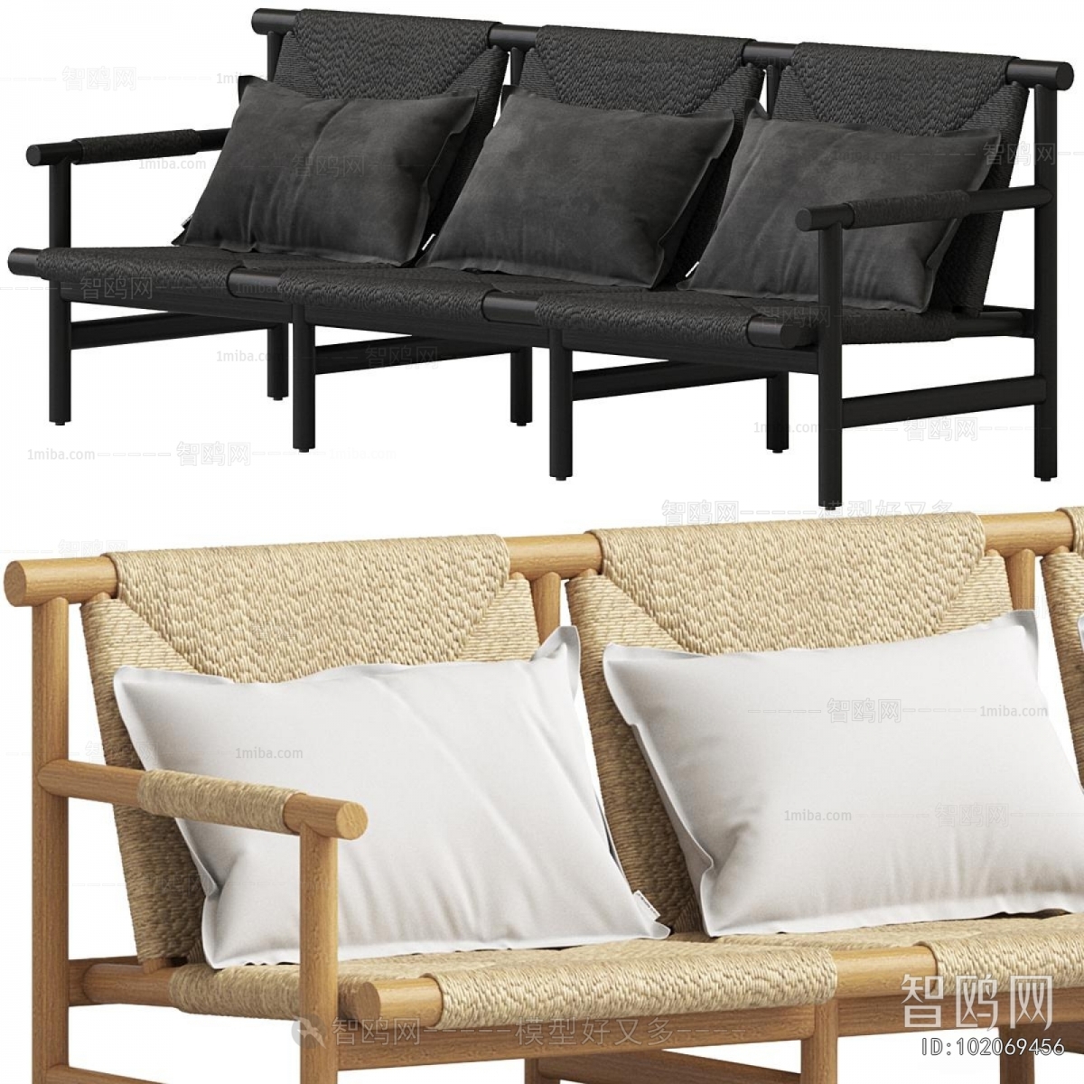 Modern Three-seat Sofa