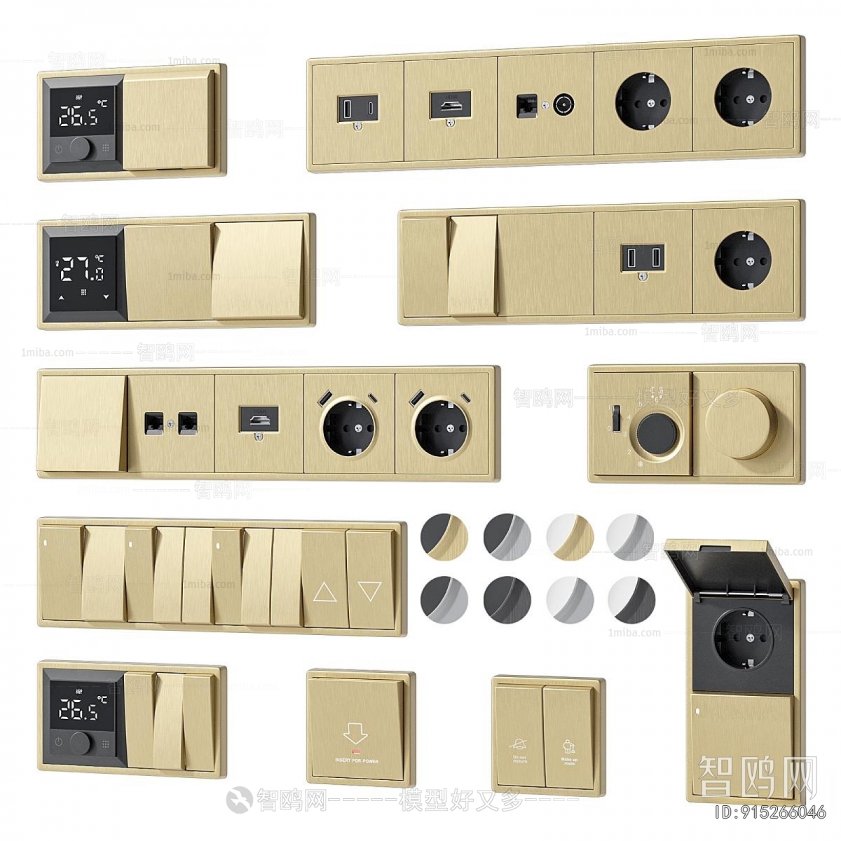 Modern Switch Socket Panel