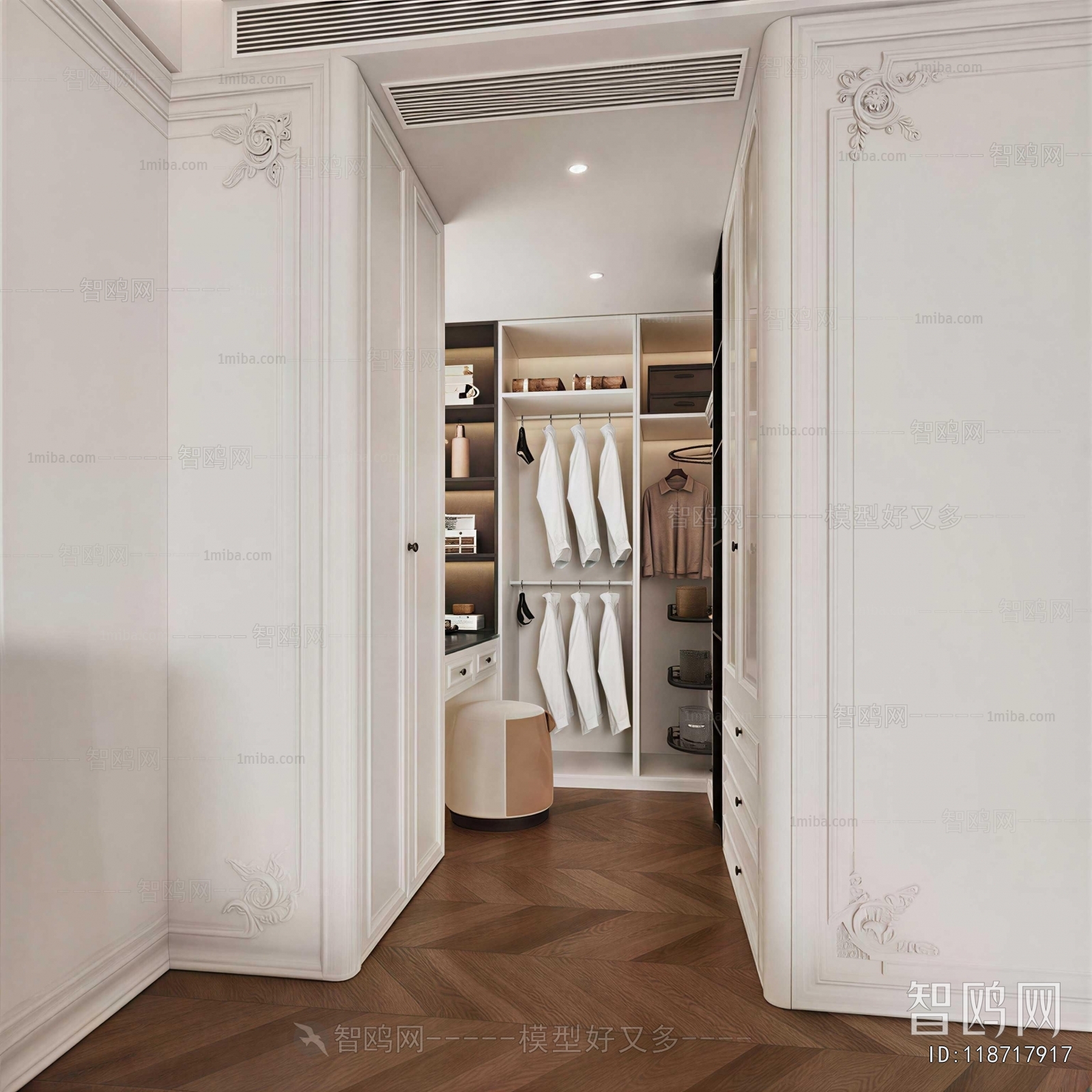 Modern Clothes Storage Area