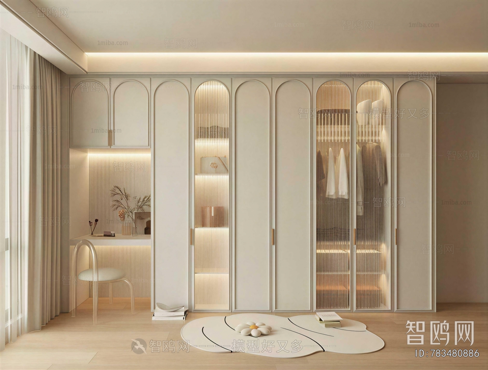 Modern Clothes Storage Area