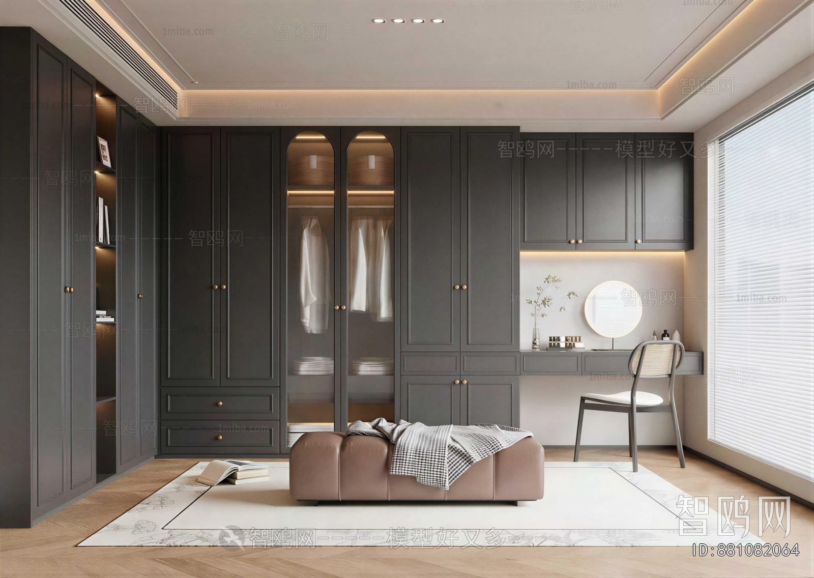 Modern Clothes Storage Area