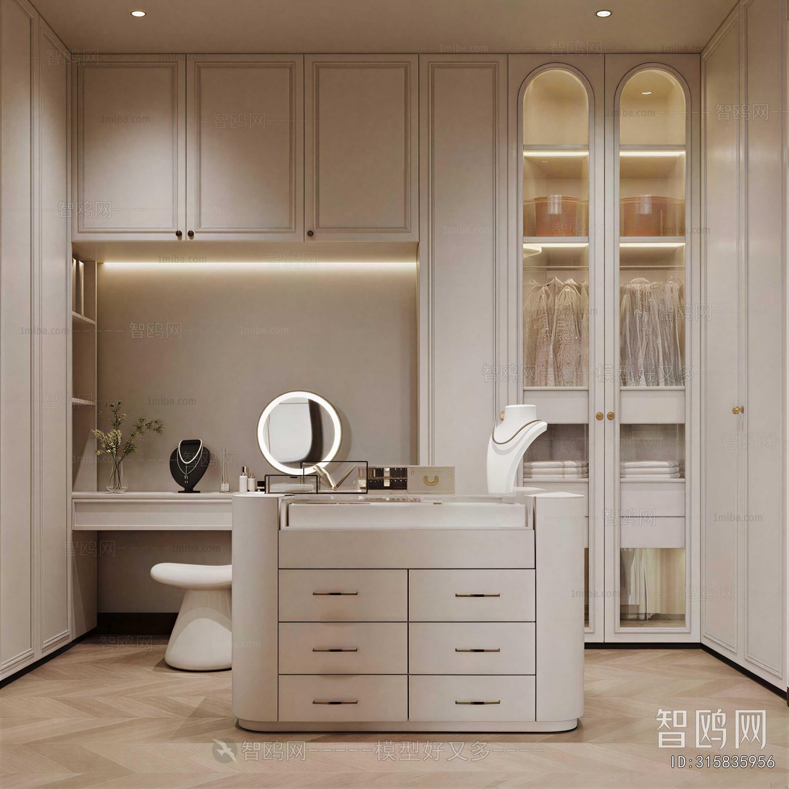 Modern Clothes Storage Area