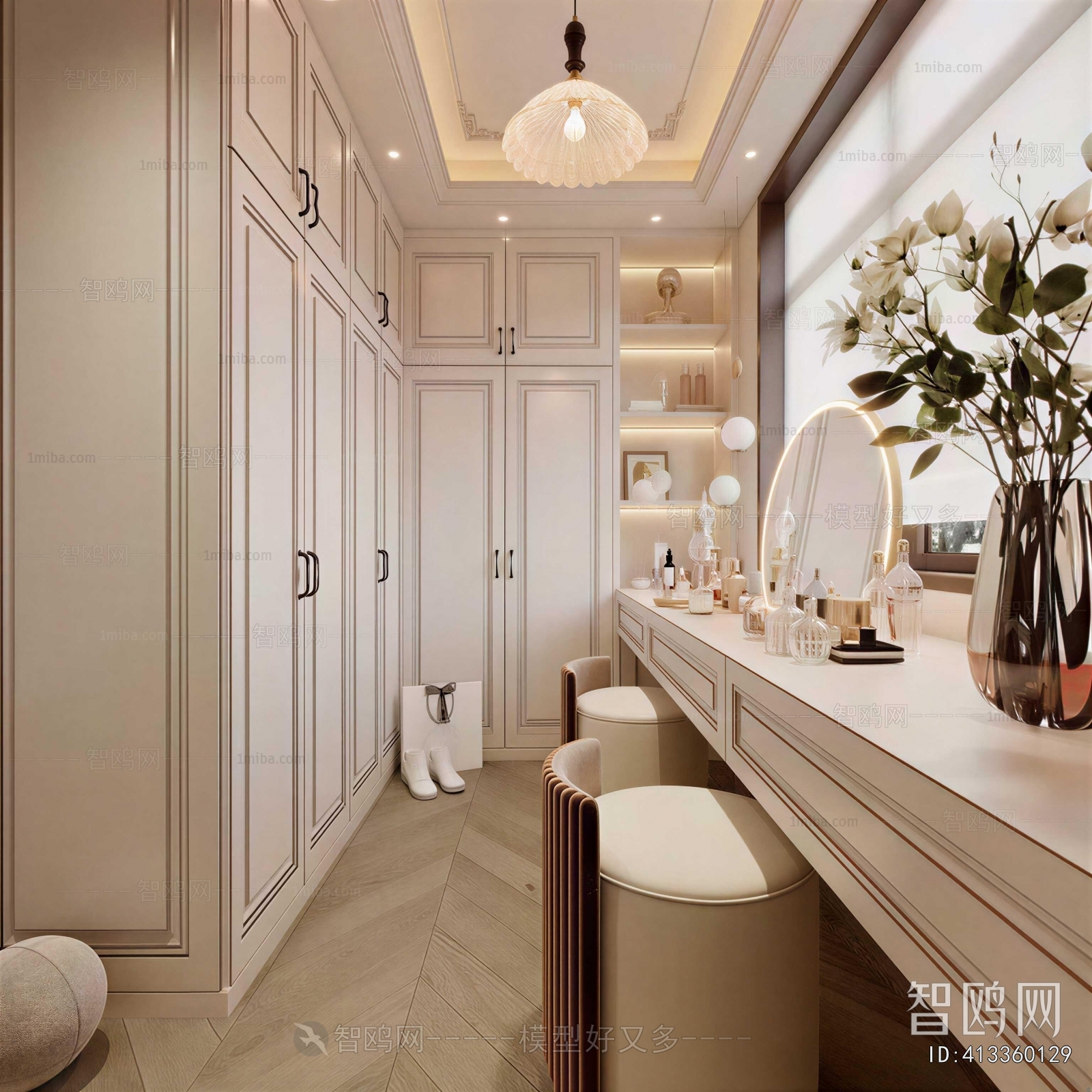 Modern Clothes Storage Area