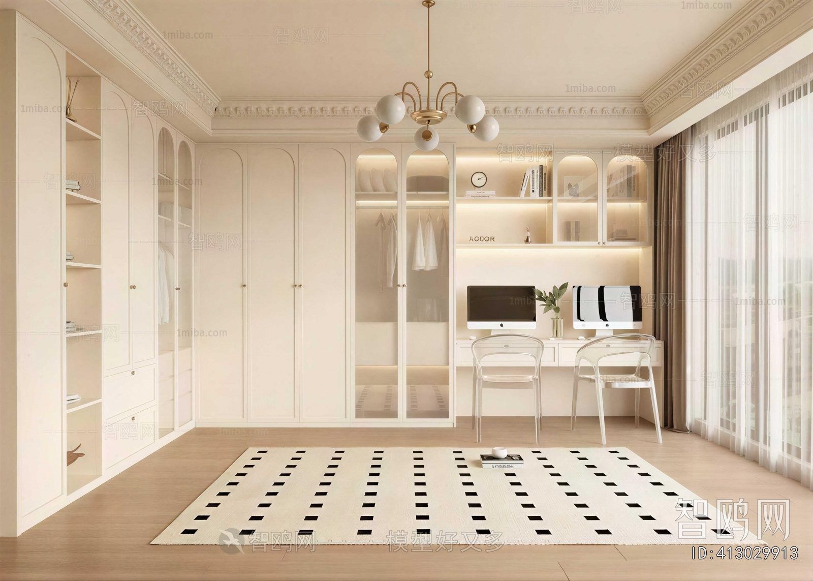 Modern Clothes Storage Area