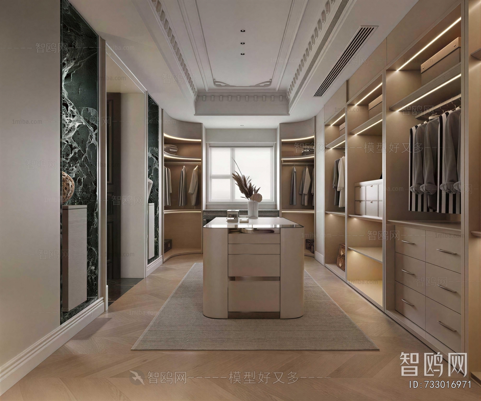 Modern Clothes Storage Area