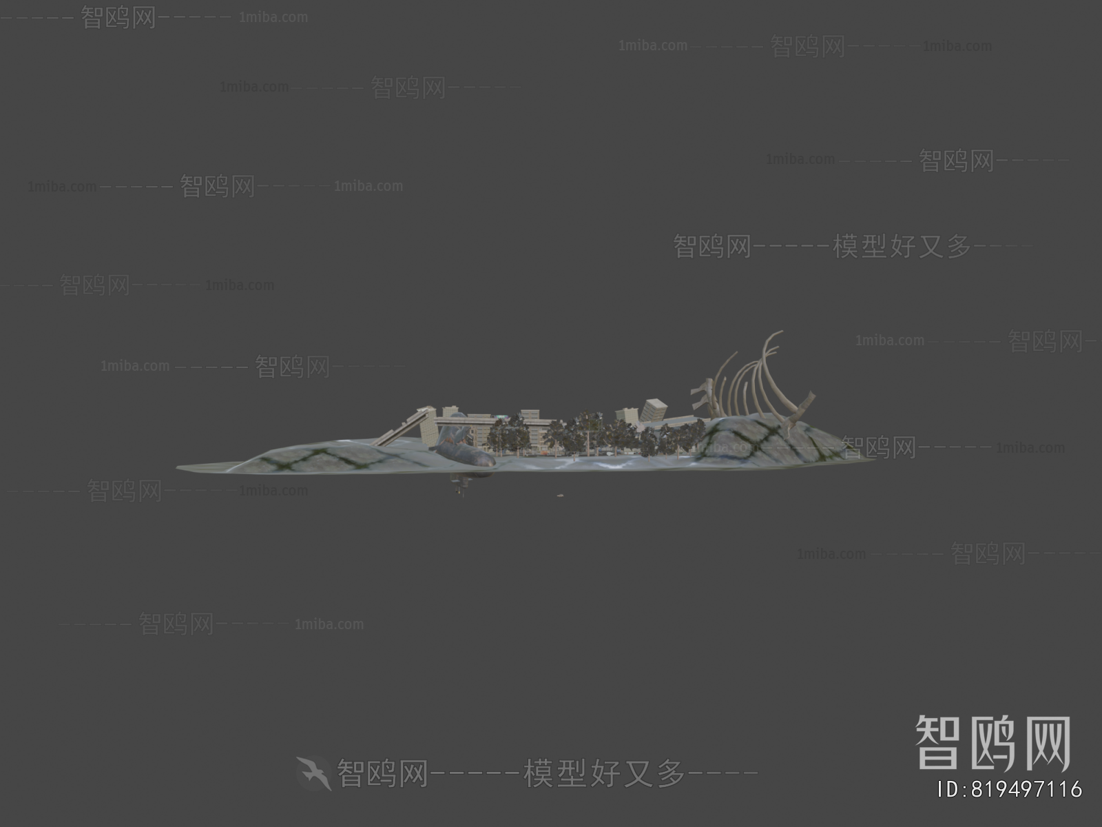 Modern Architectural Bird's-eye View Planning