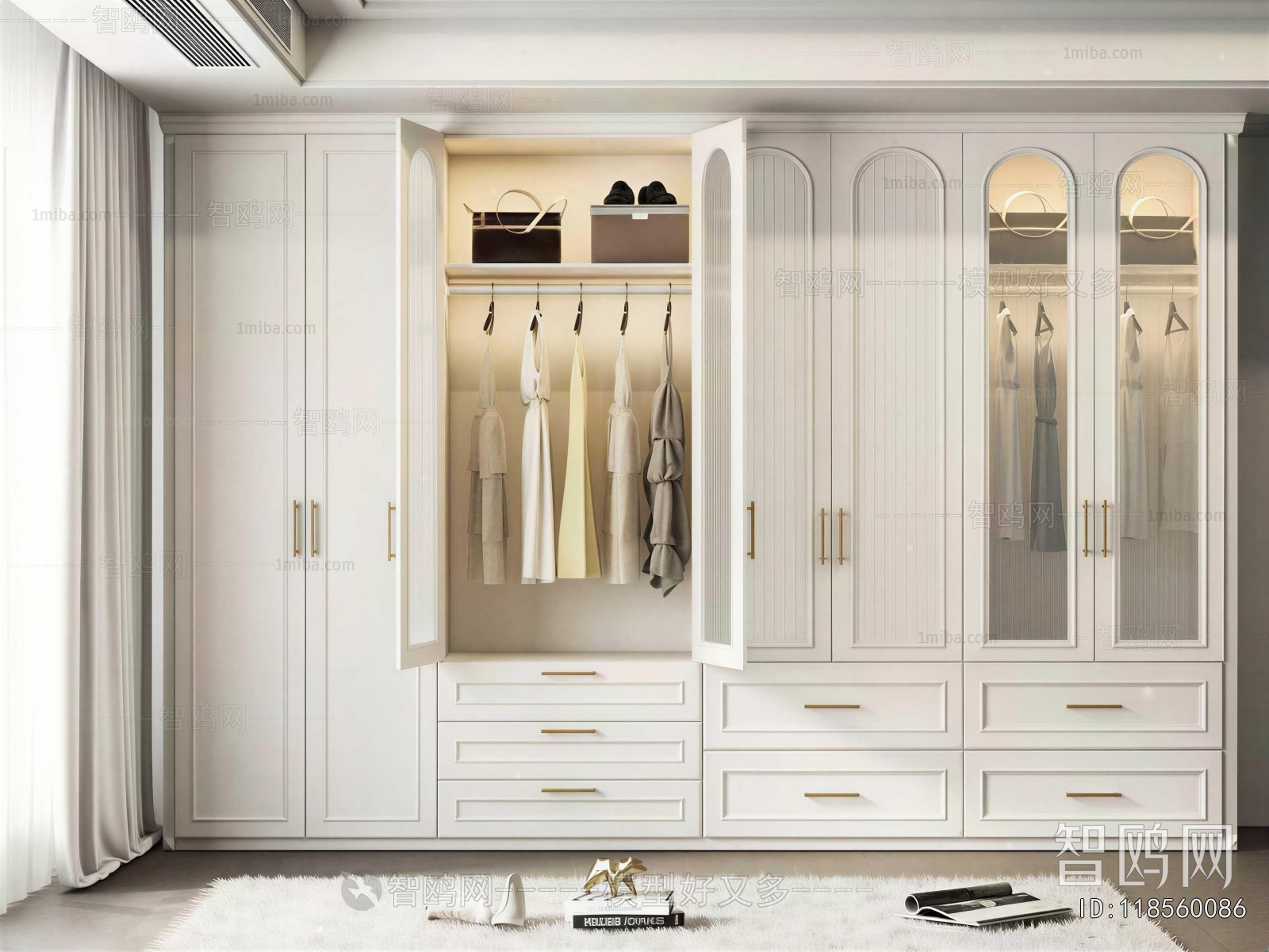 Modern Clothes Storage Area