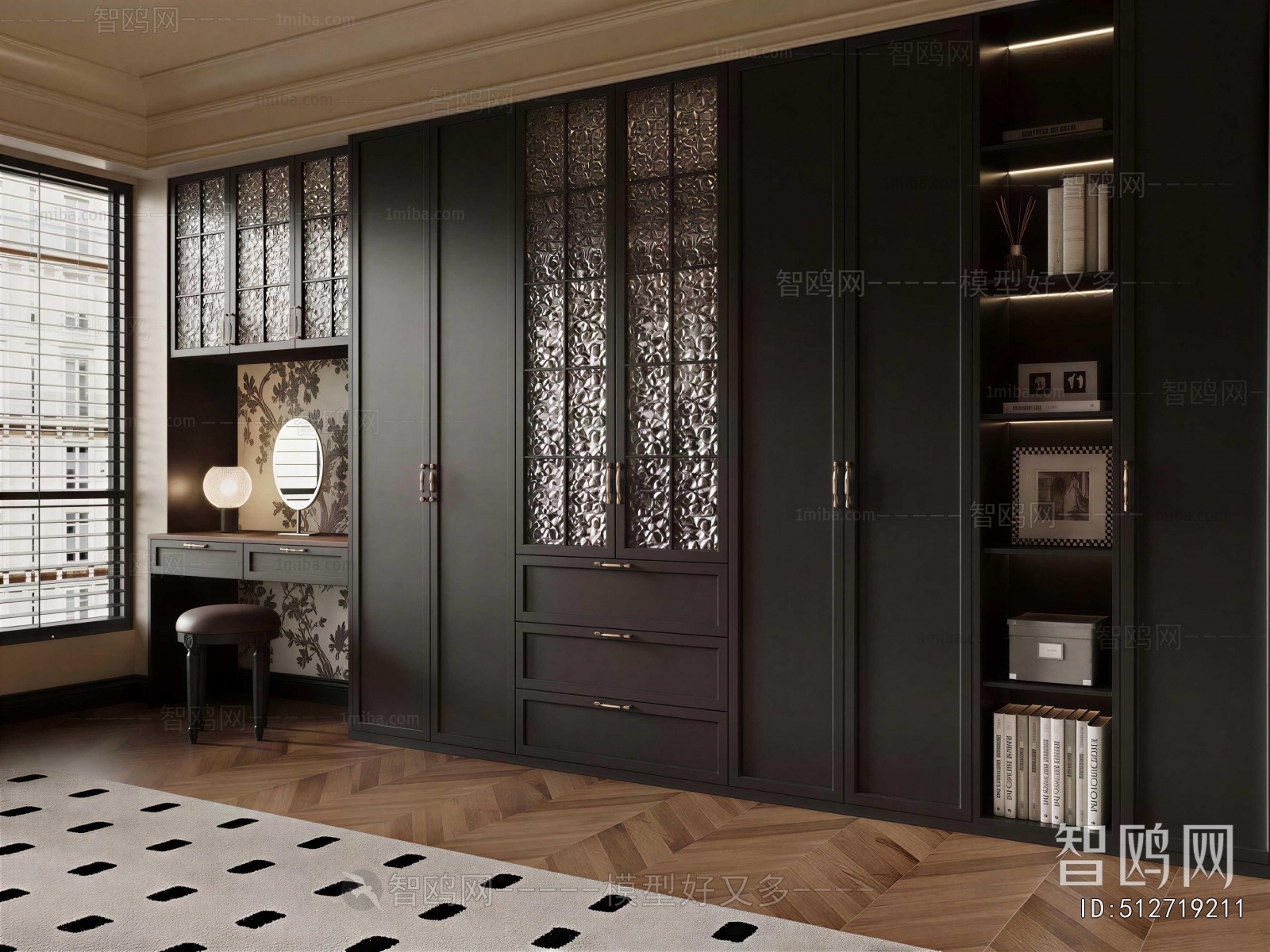 French Style Clothes Storage Area