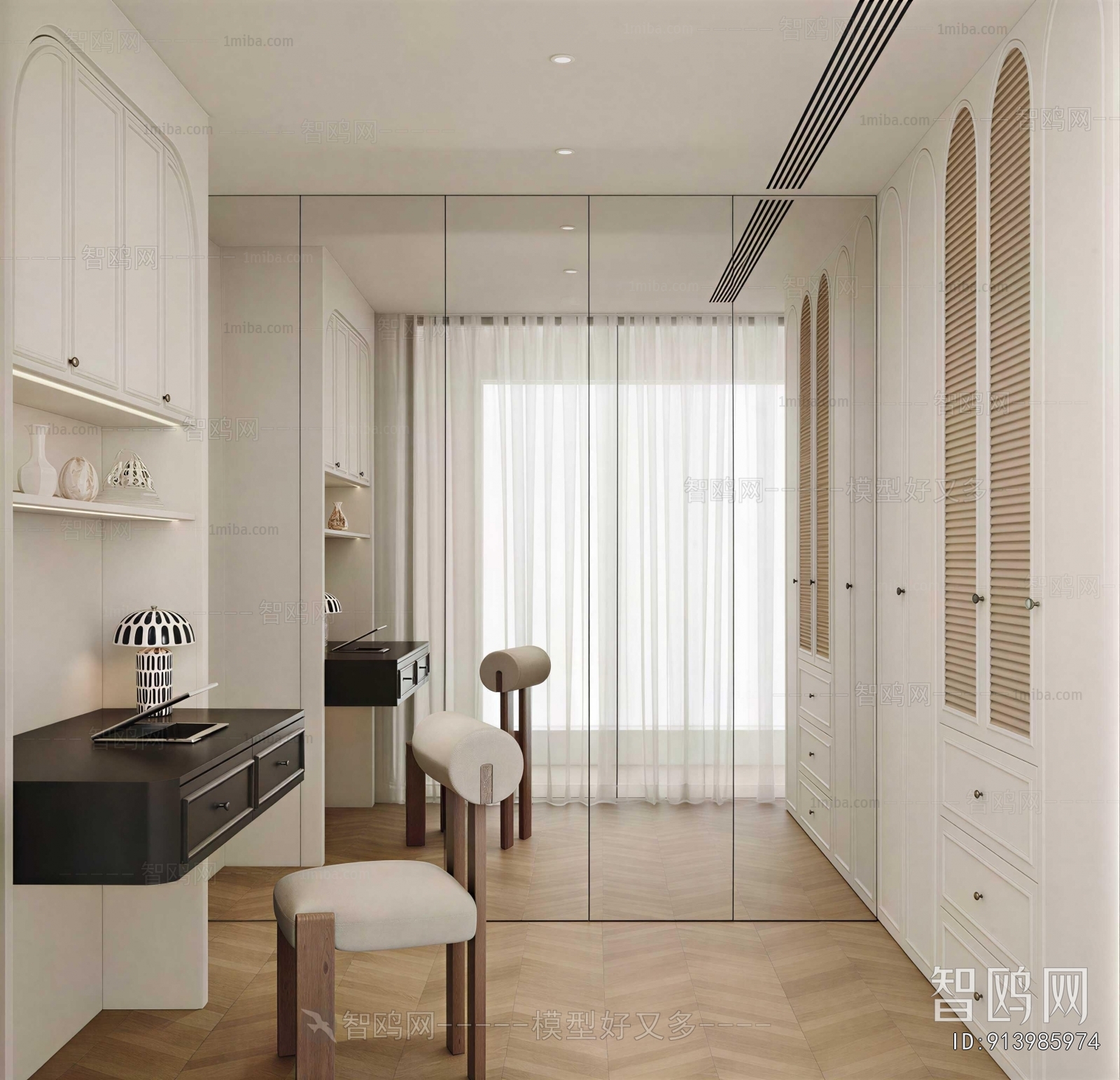 Modern Clothes Storage Area