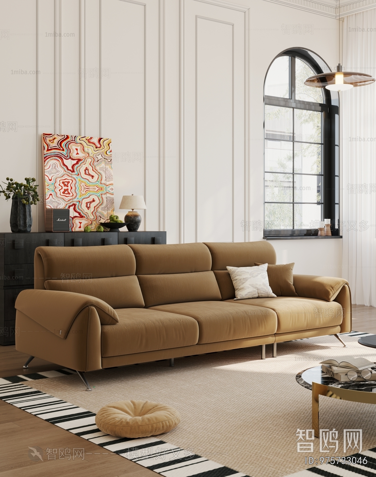Modern Three-seat Sofa