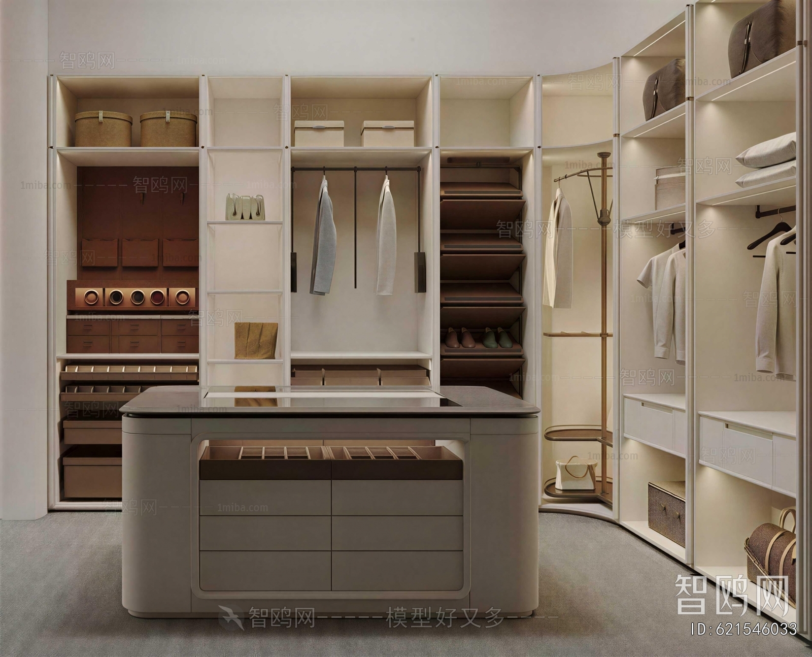 Modern Clothes Storage Area