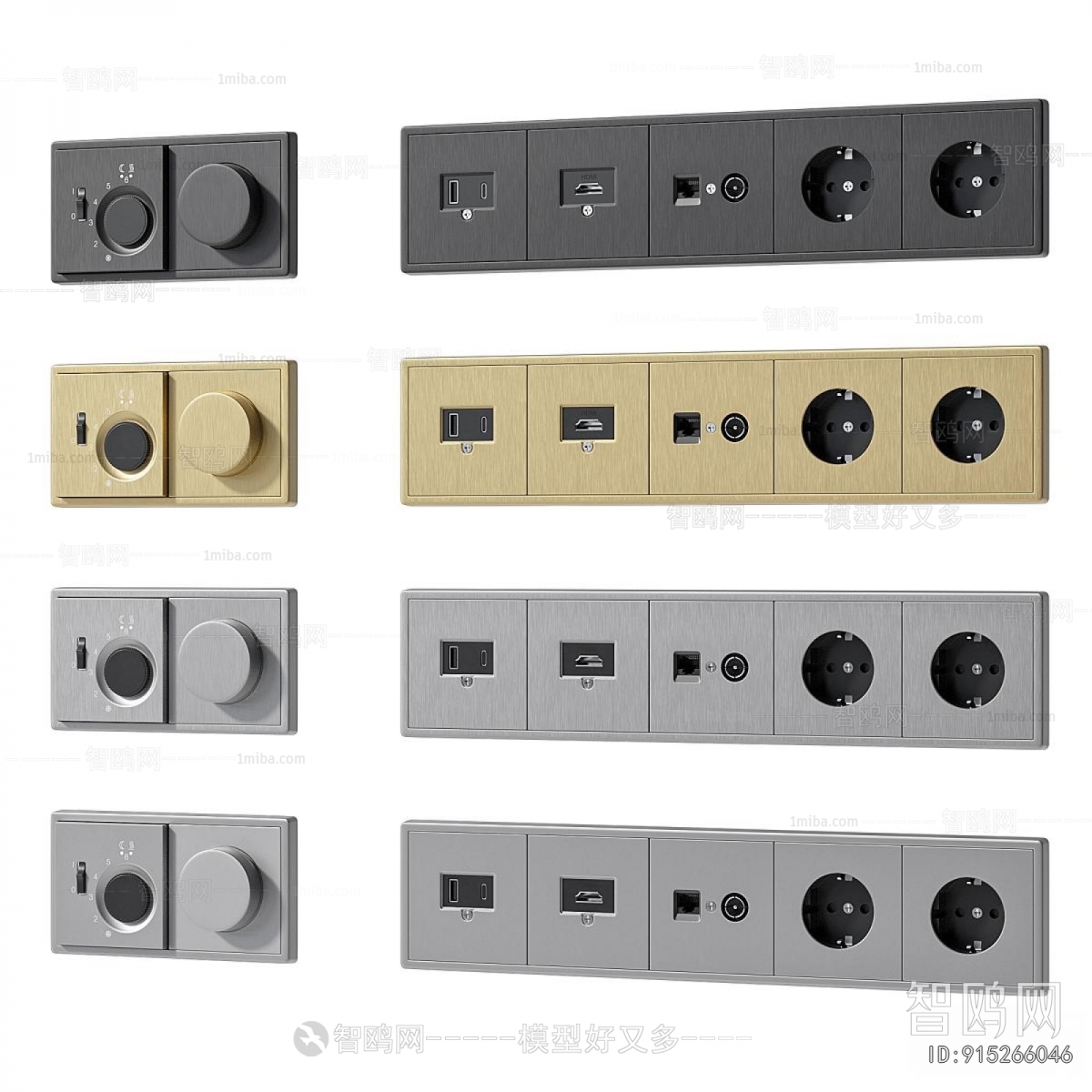 Modern Switch Socket Panel
