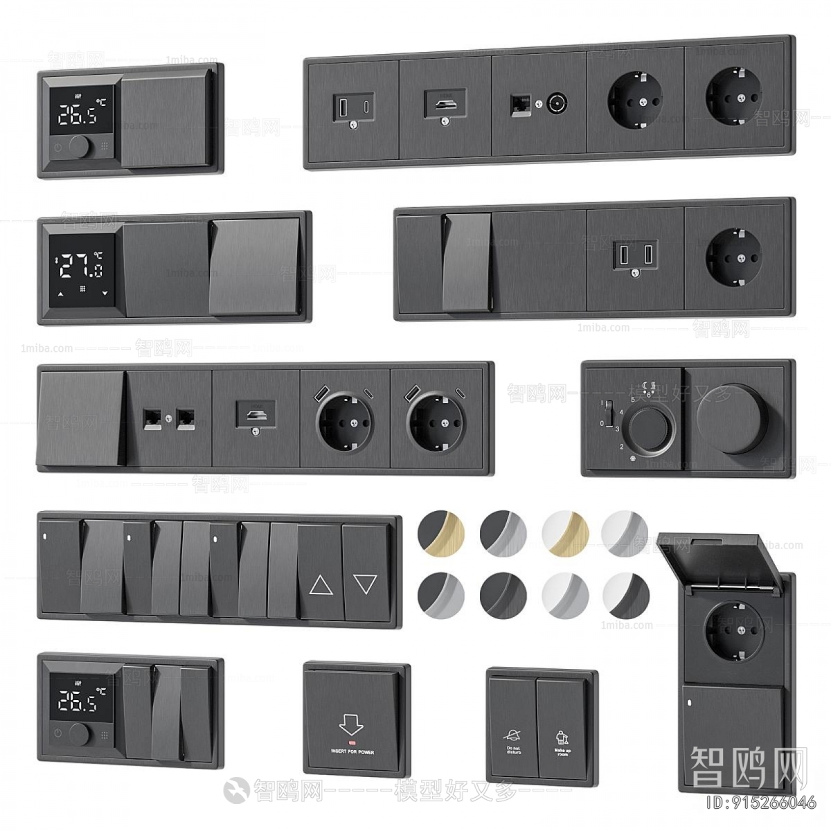 Modern Switch Socket Panel