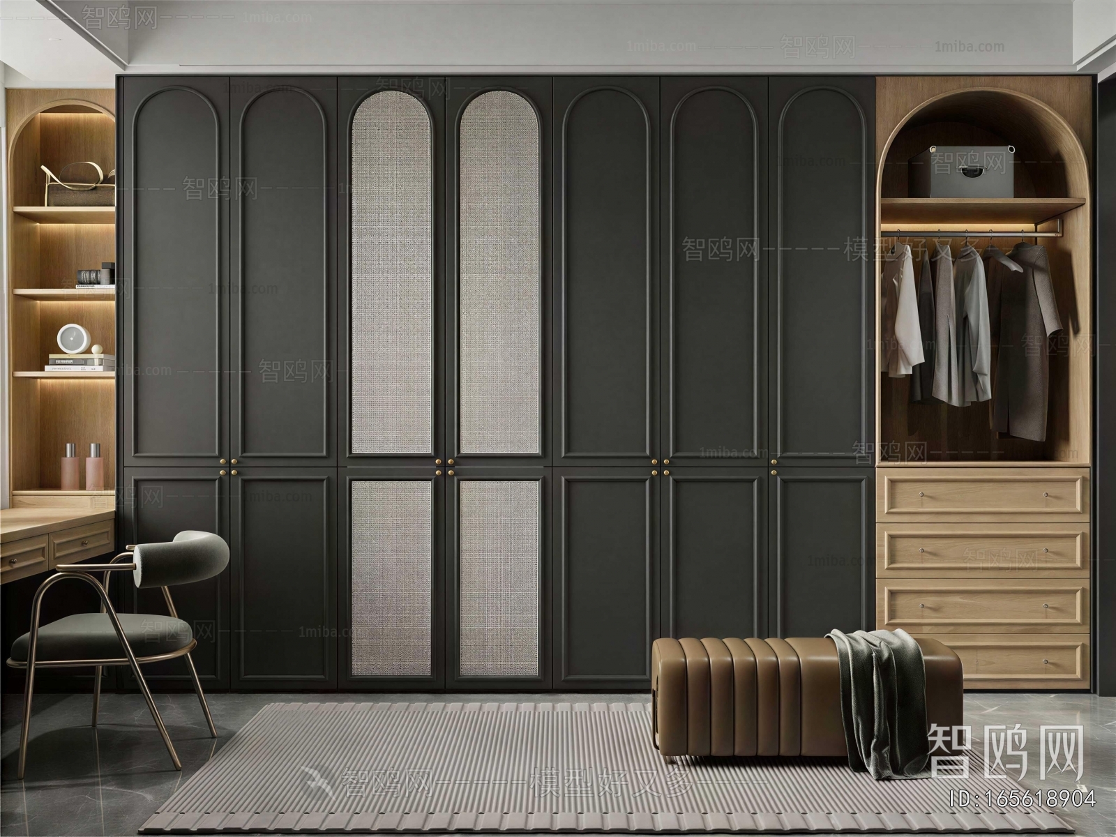 Modern Clothes Storage Area