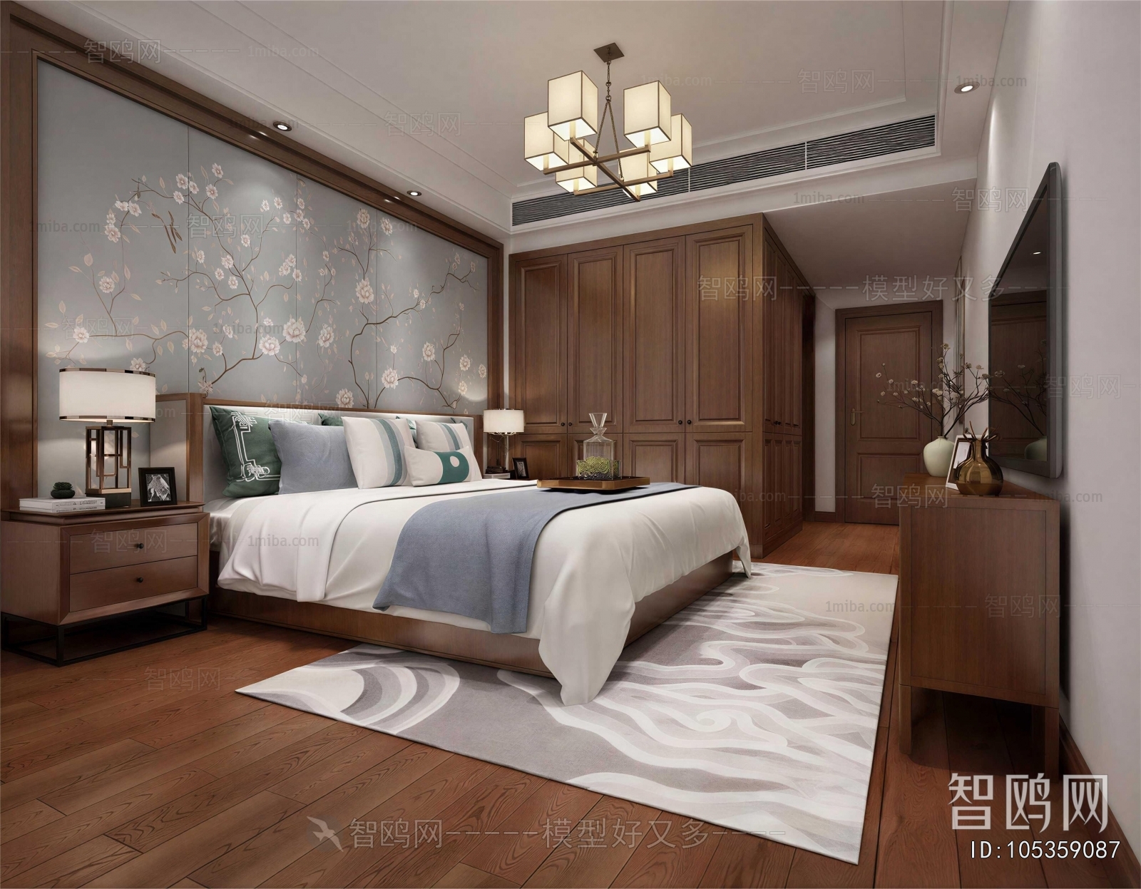 New Chinese Style Bedroom