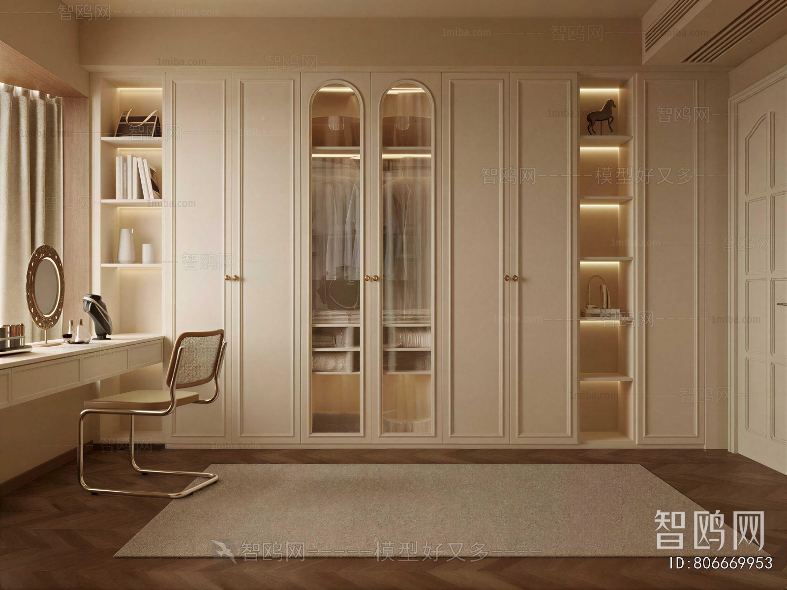 Modern Clothes Storage Area