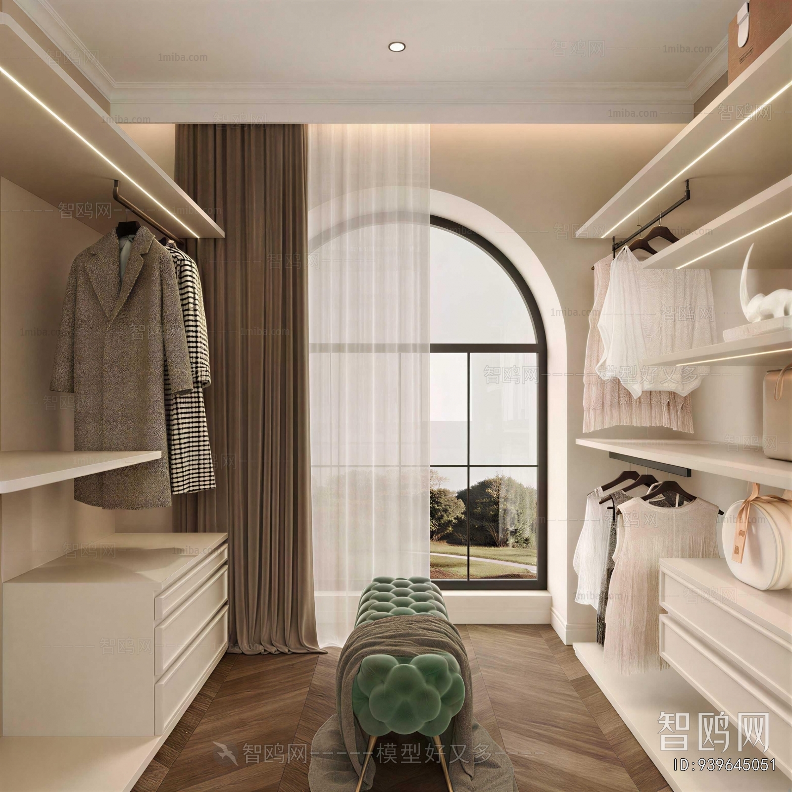 Modern Clothes Storage Area