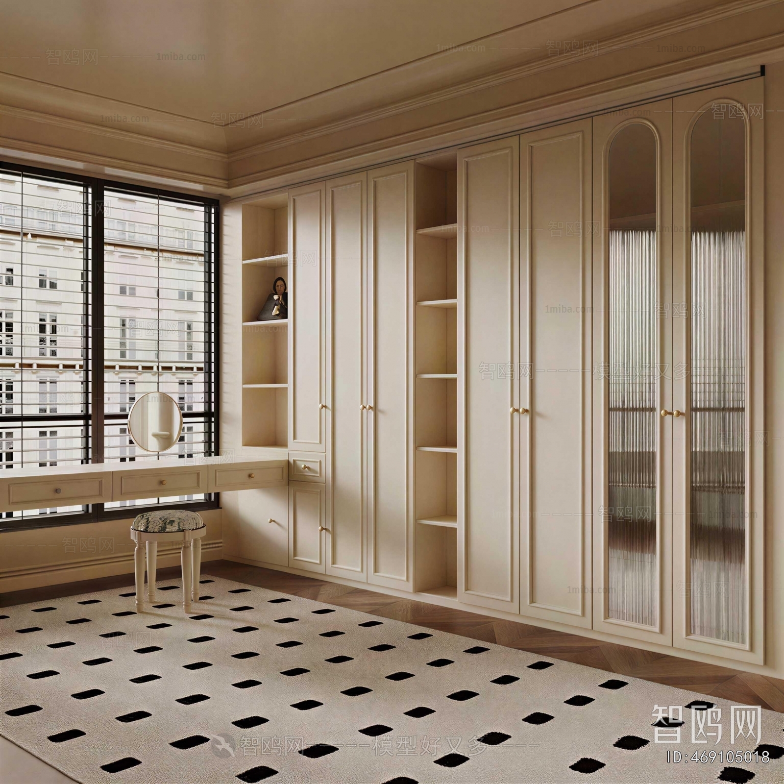 Modern Clothes Storage Area