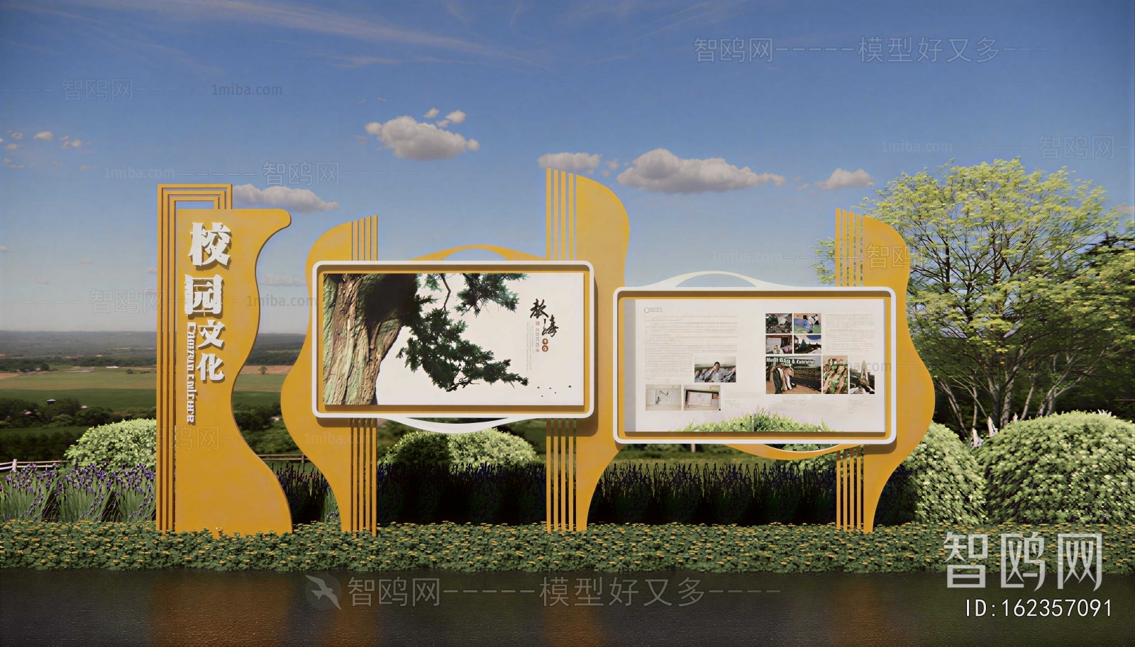 Modern Guide Board/bulletin Board