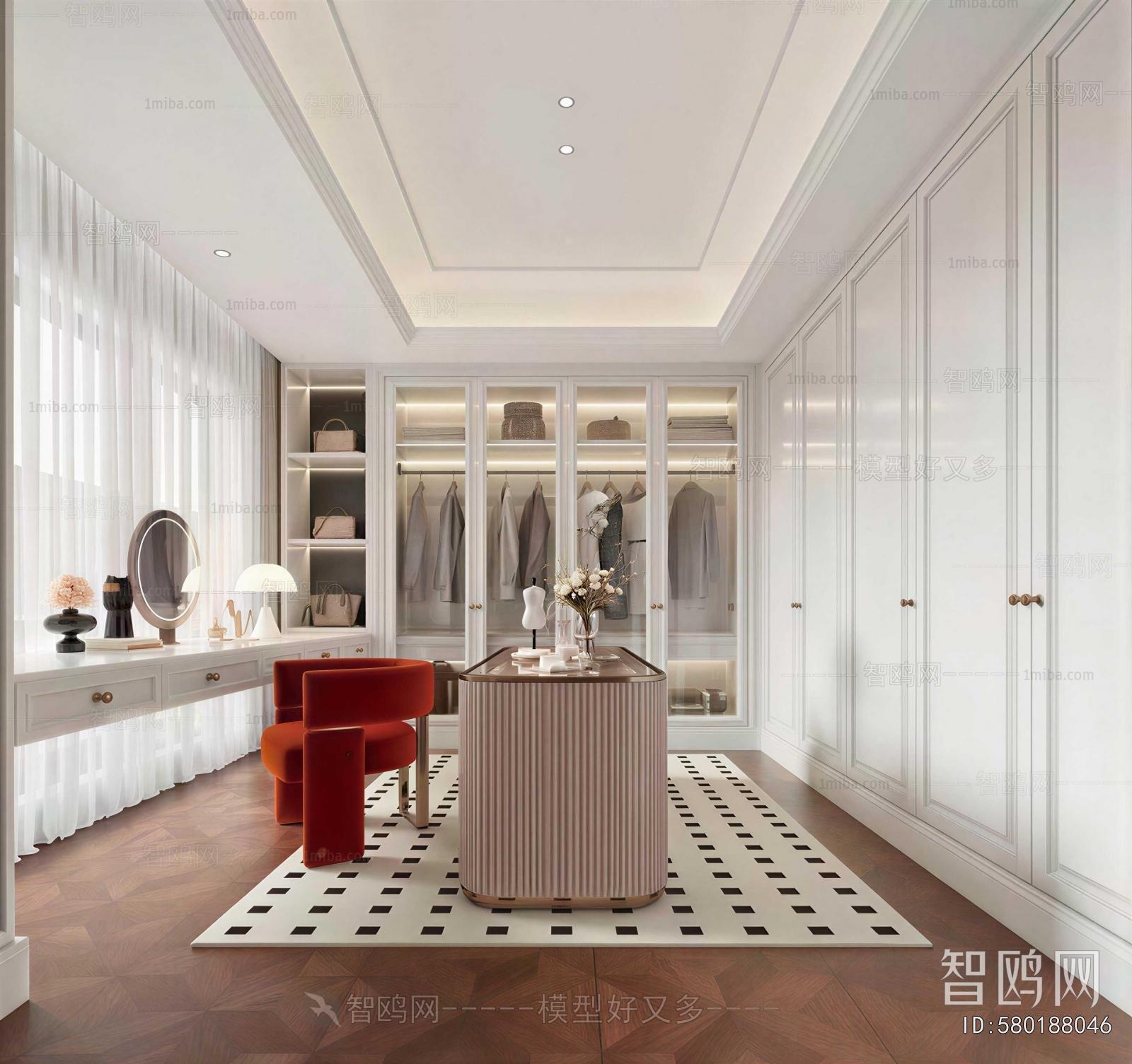 Modern Clothes Storage Area