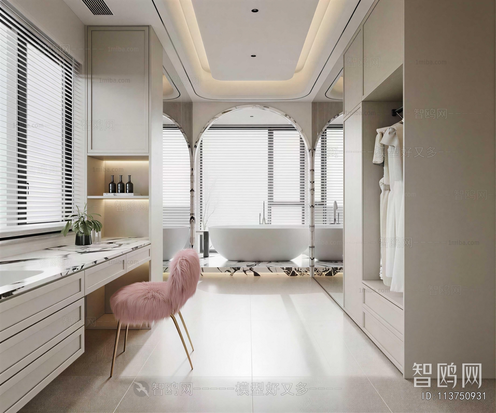 Modern Clothes Storage Area