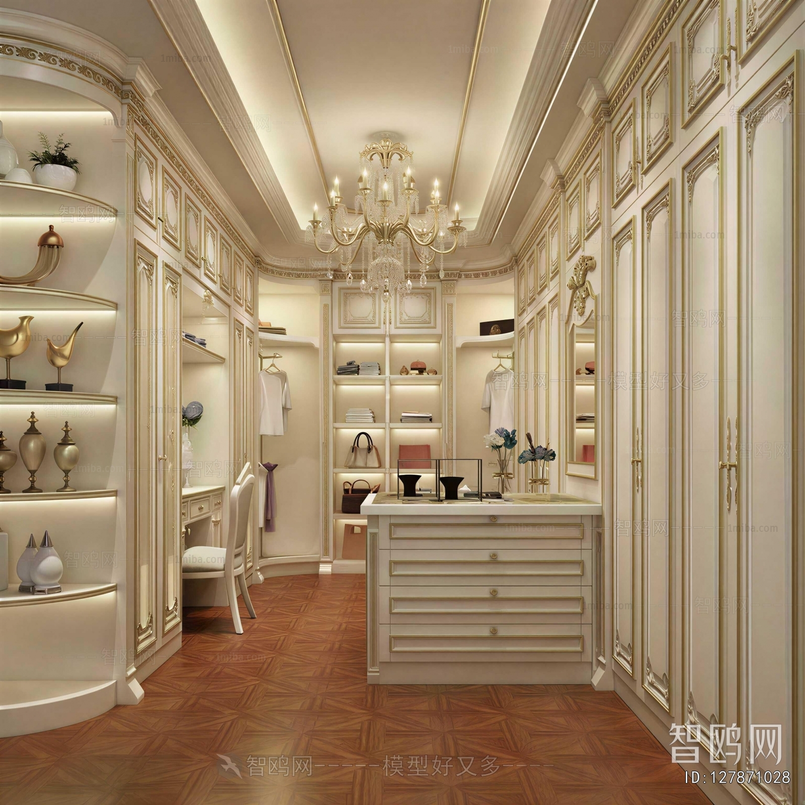 European Style Clothes Storage Area