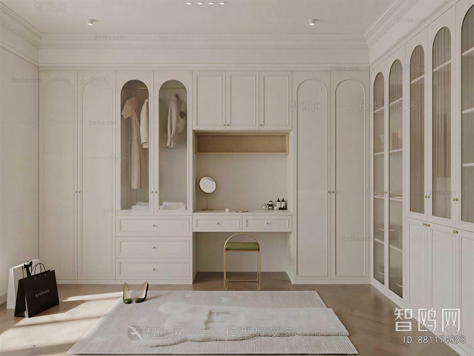 Modern Clothes Storage Area