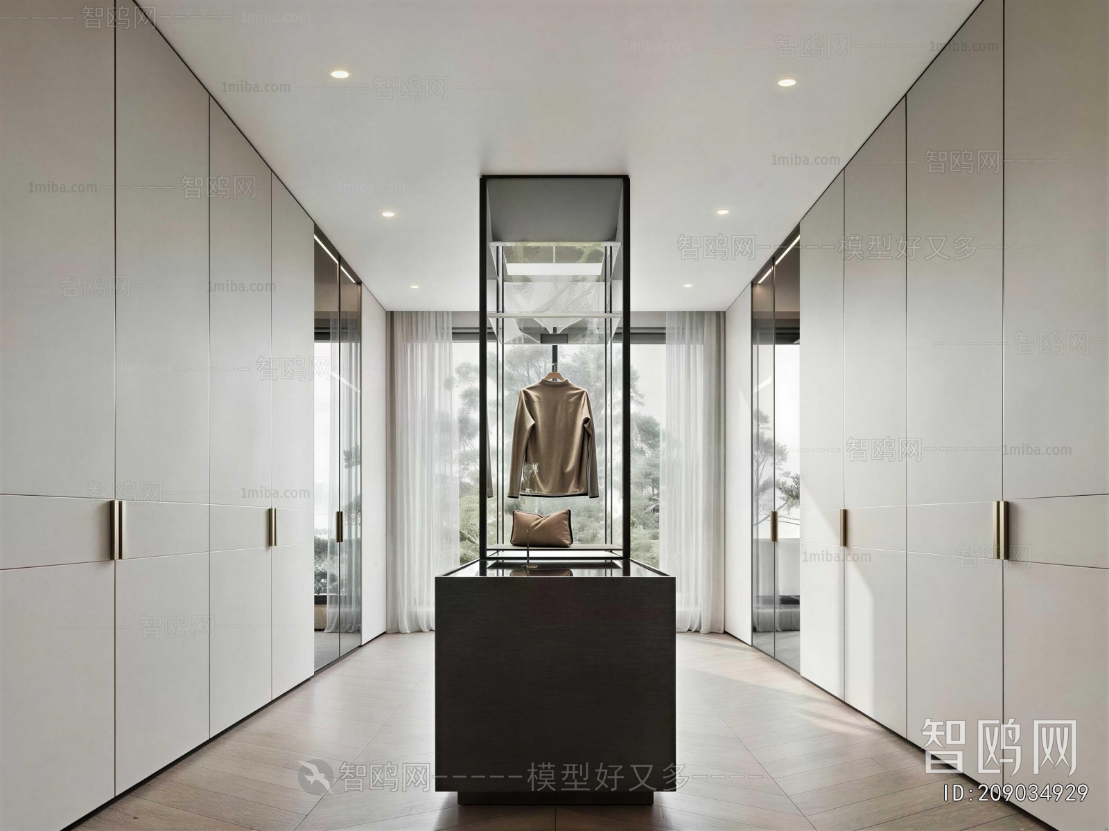 Modern Clothes Storage Area