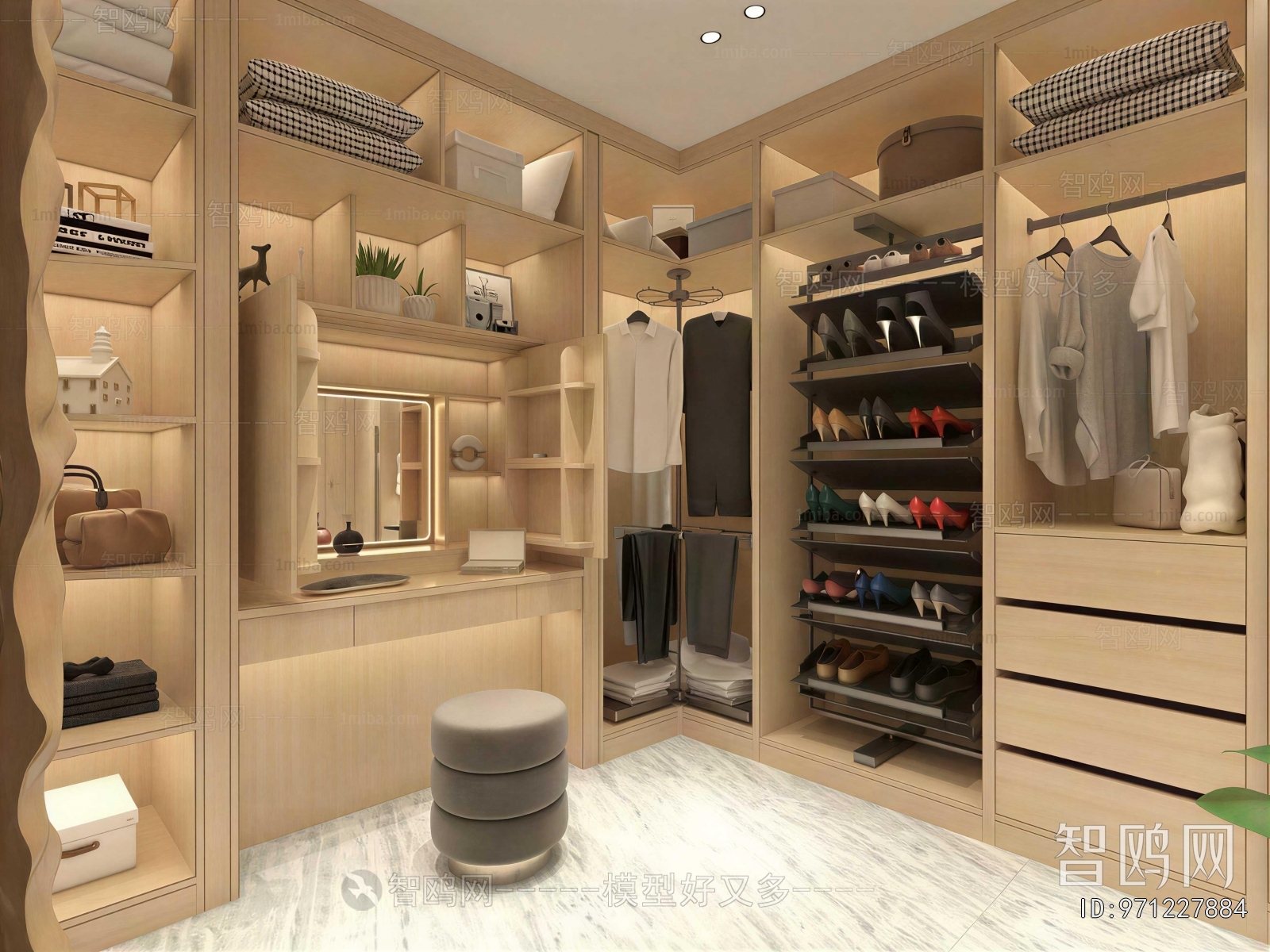 Modern Clothes Storage Area