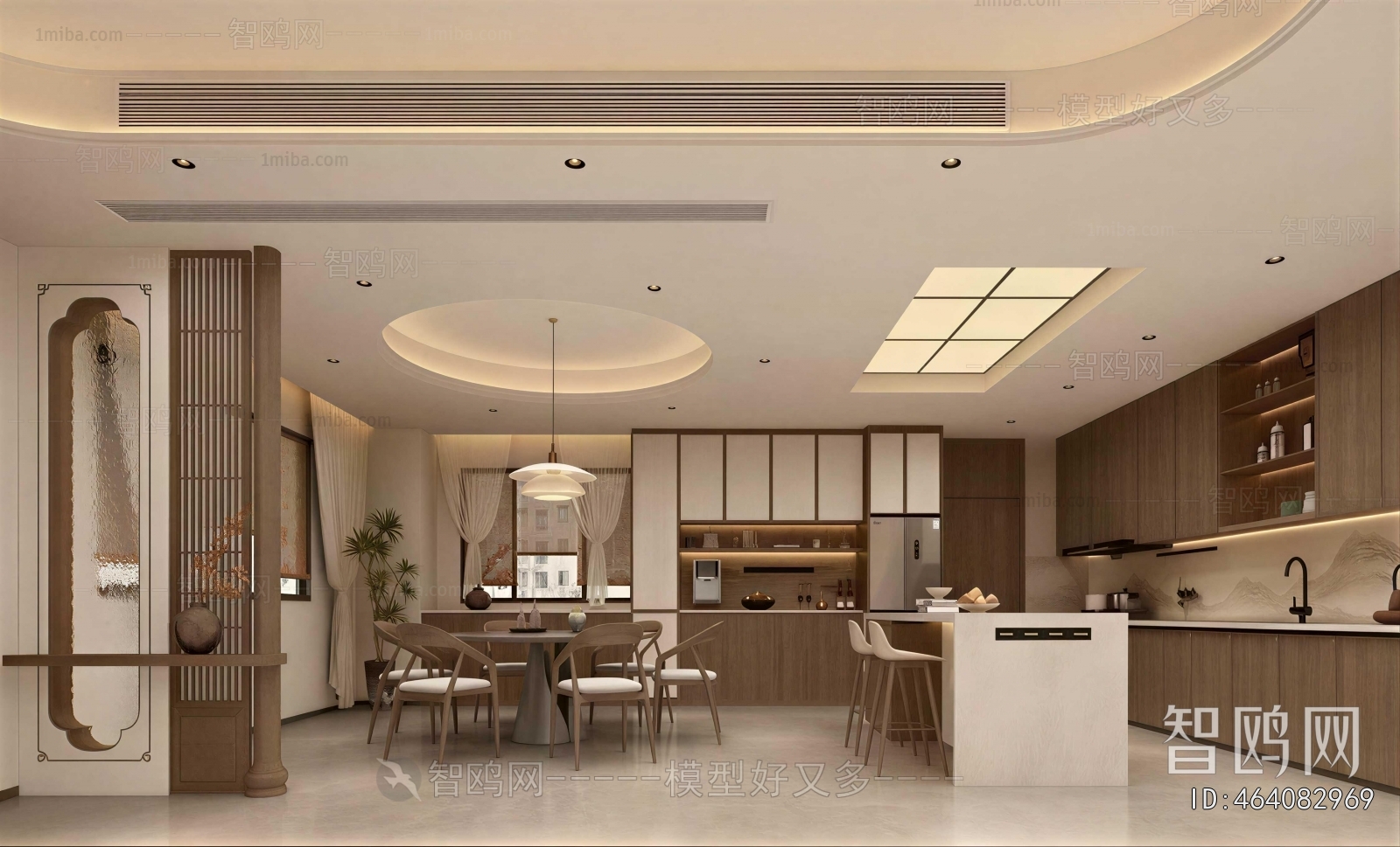 New Chinese Style Dining Room