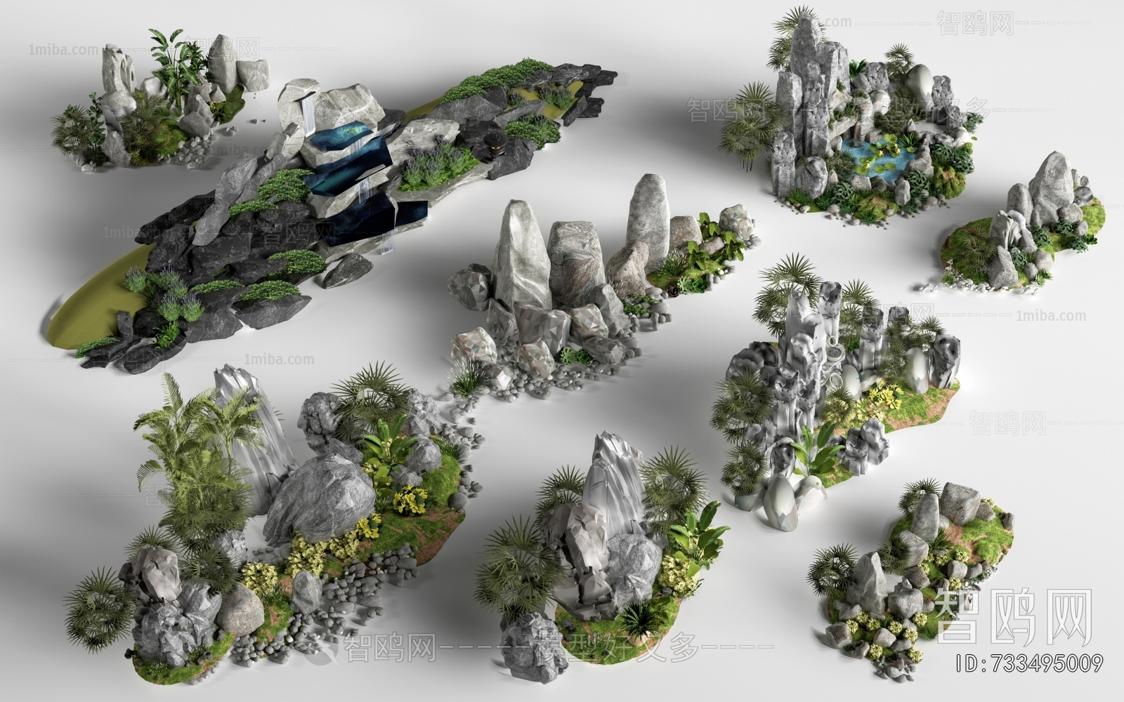 Modern Rockery Waterscape