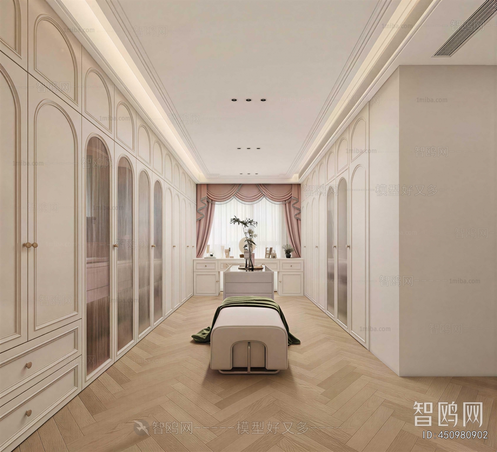 Simple European Style Clothes Storage Area