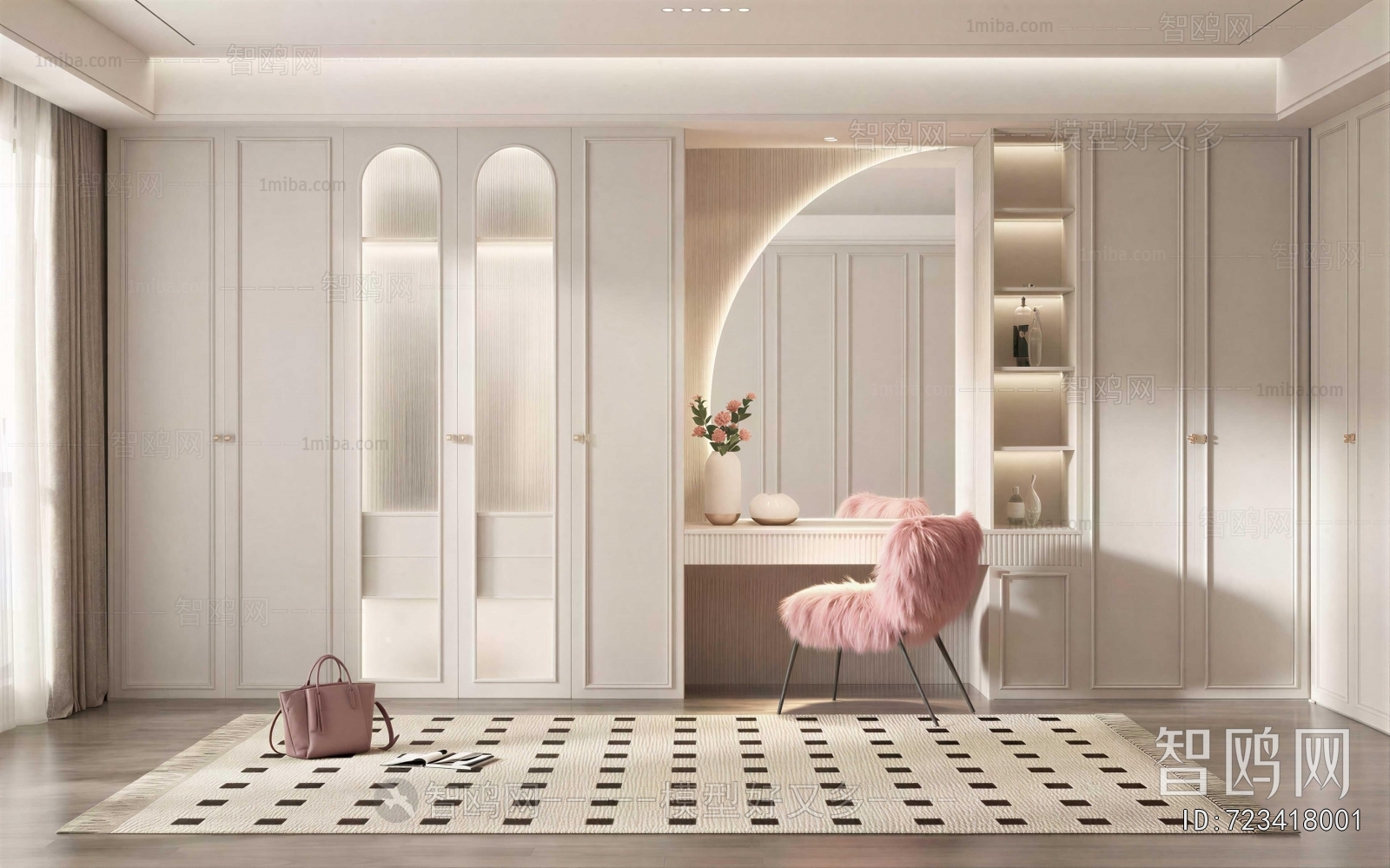 Simple European Style Clothes Storage Area