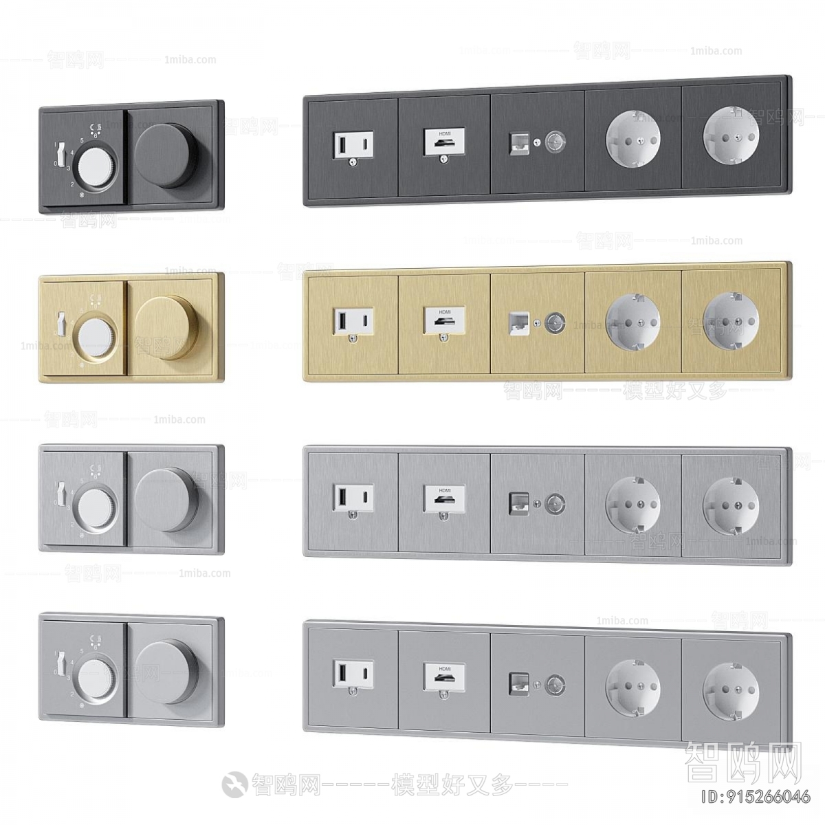 Modern Switch Socket Panel