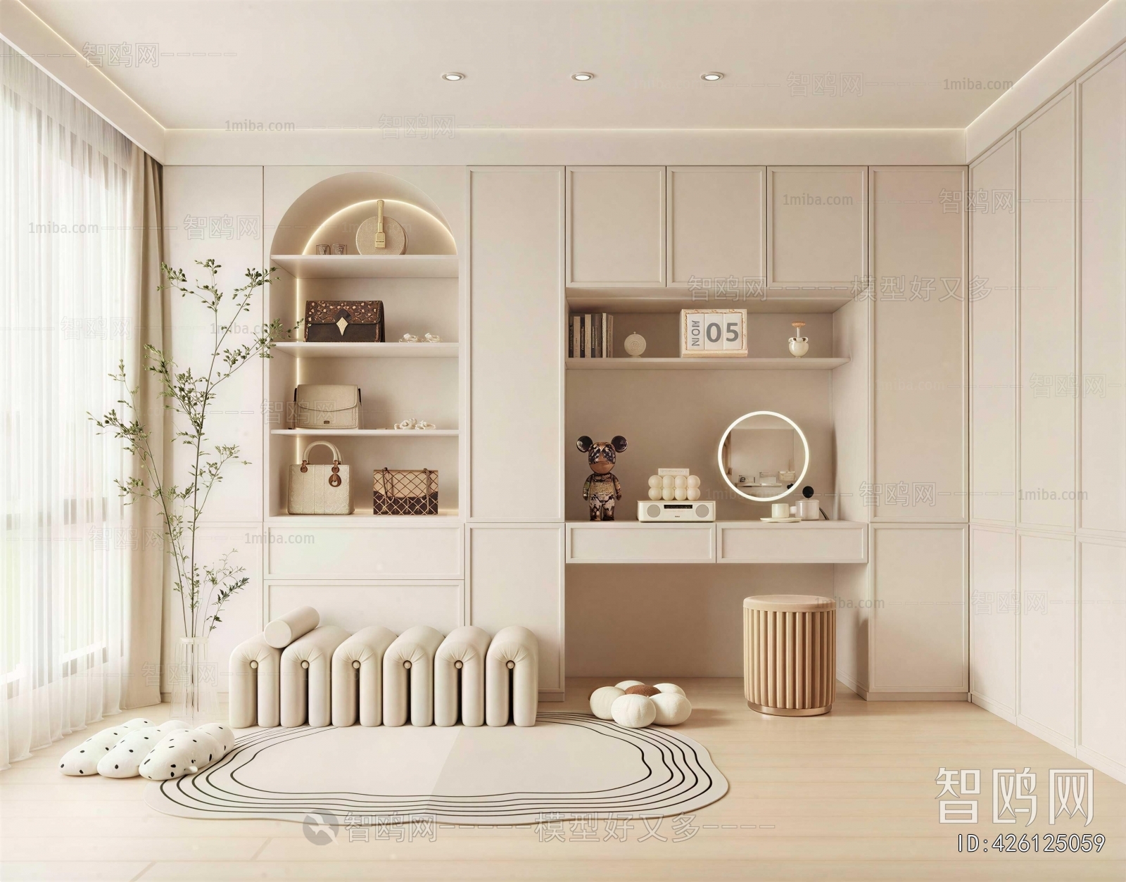 Modern Clothes Storage Area