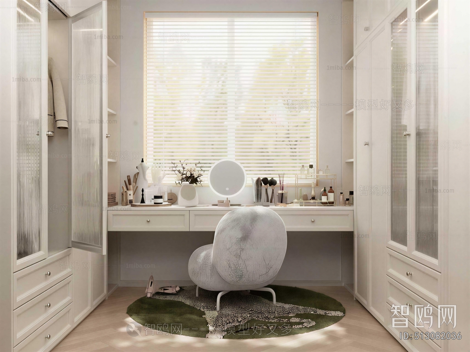 Simple European Style Clothes Storage Area