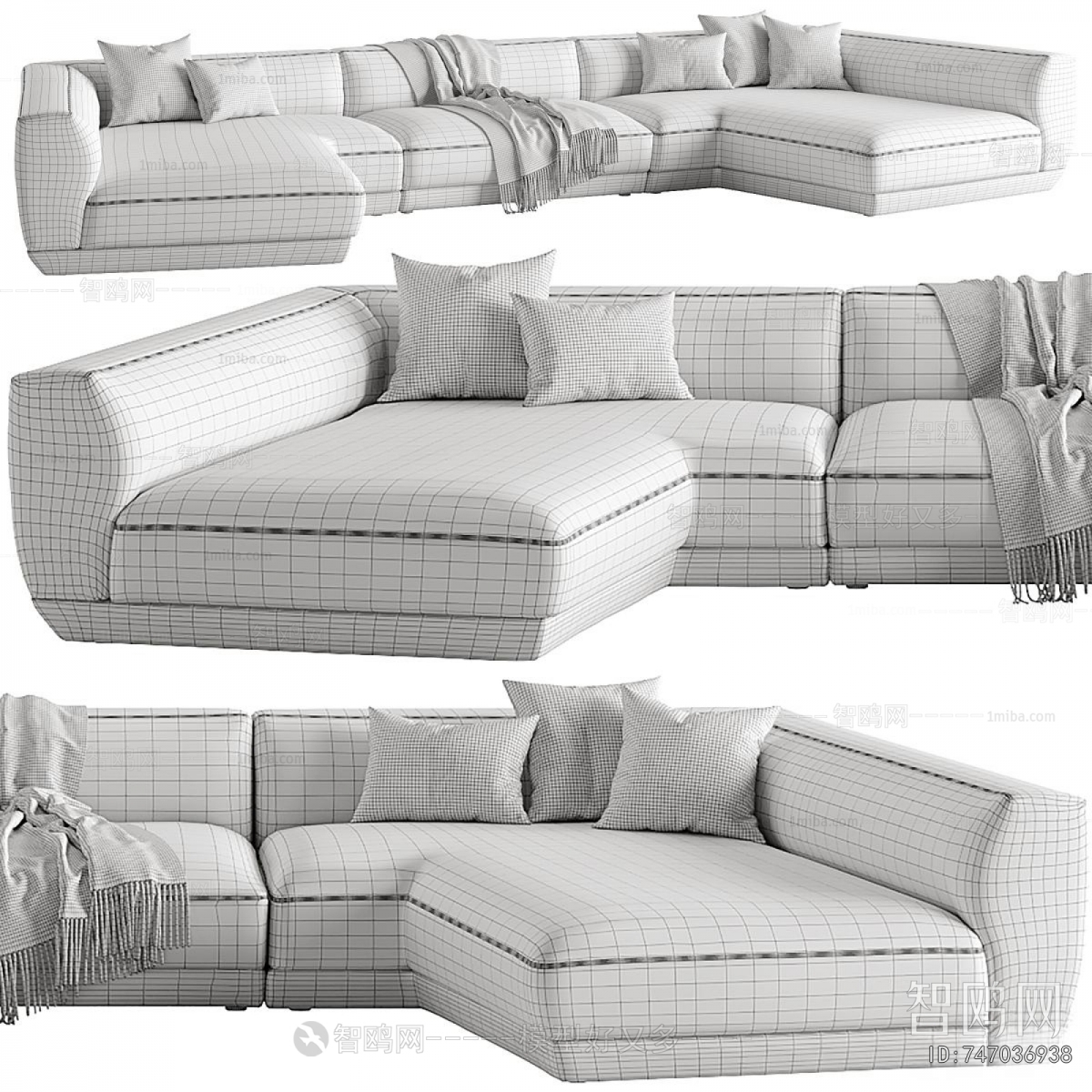Modern Curved Sofa