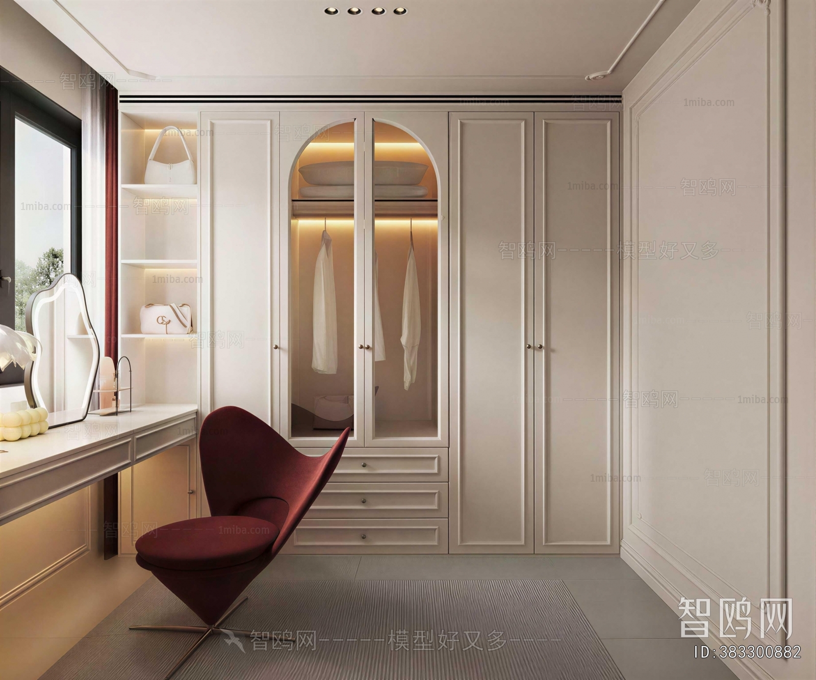 Modern Clothes Storage Area