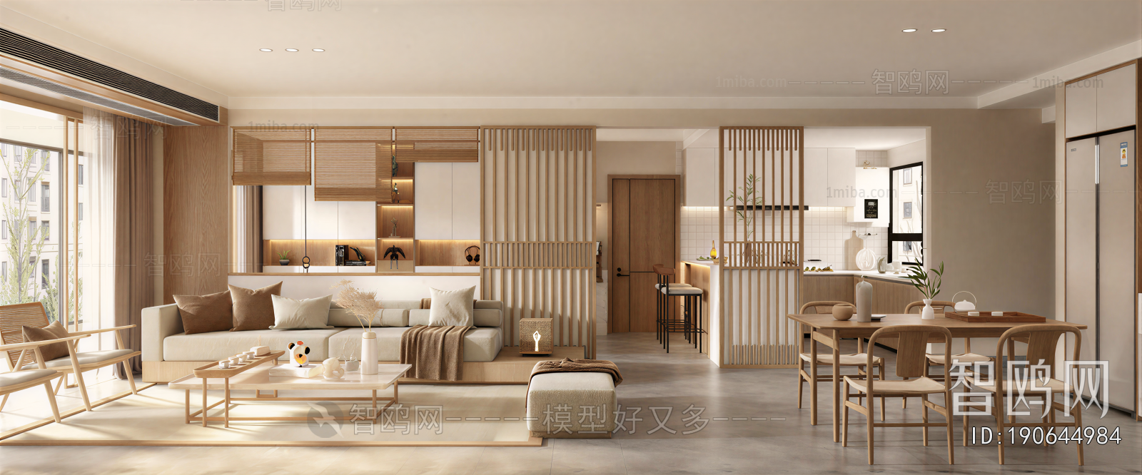 New Chinese Style A Living Room