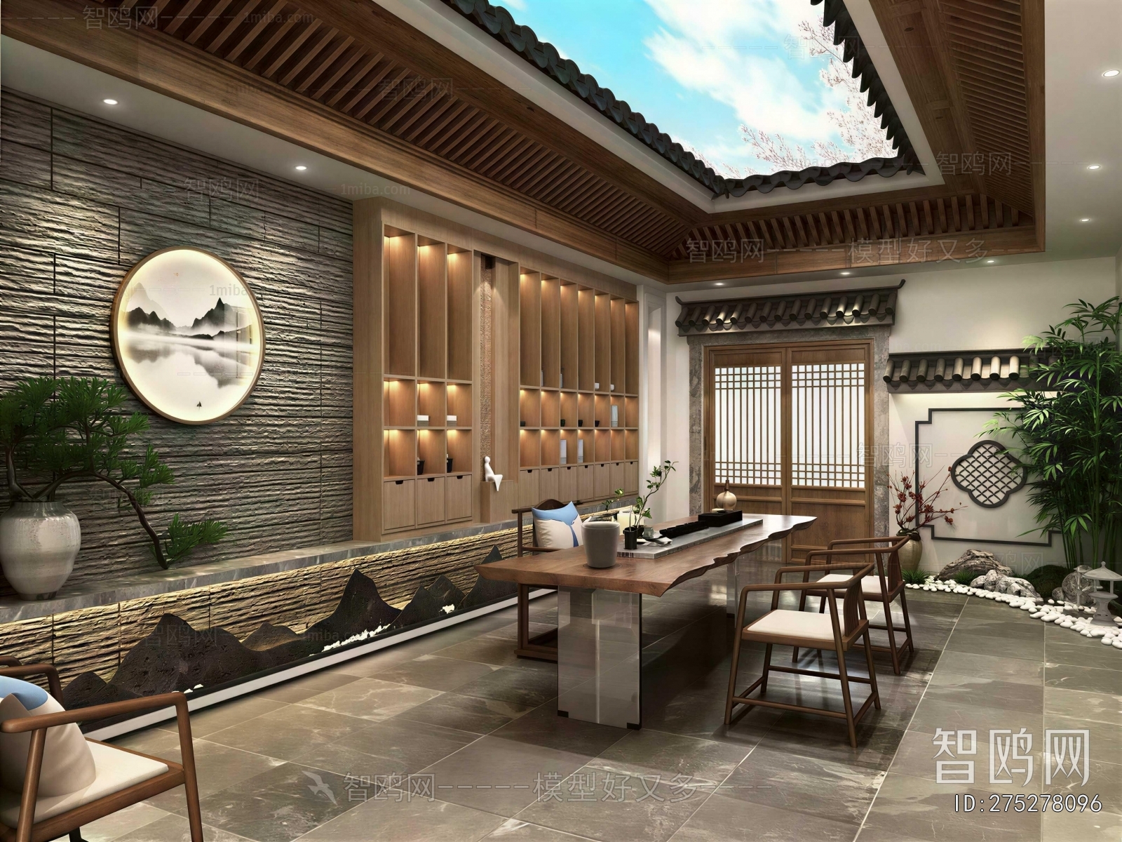 New Chinese Style Teahouse Tea House