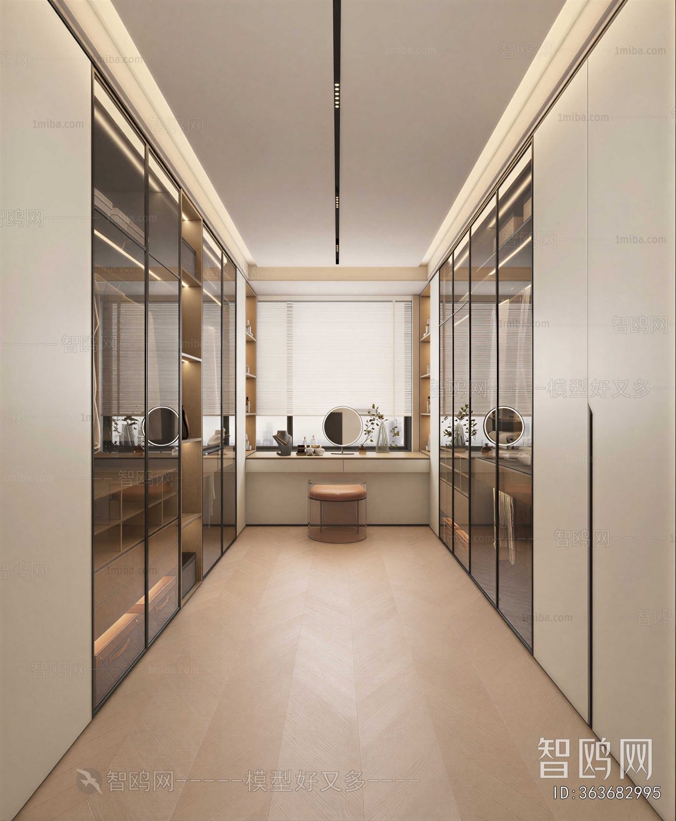 Modern Clothes Storage Area