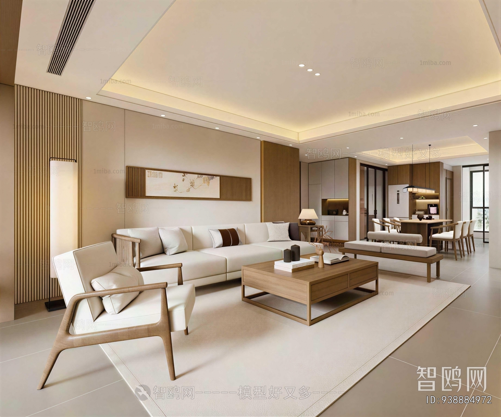 New Chinese Style A Living Room