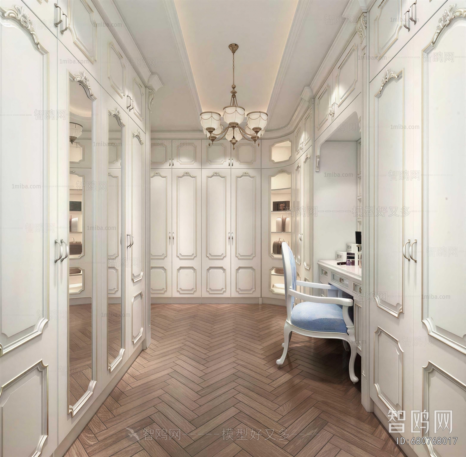 European Style Clothes Storage Area