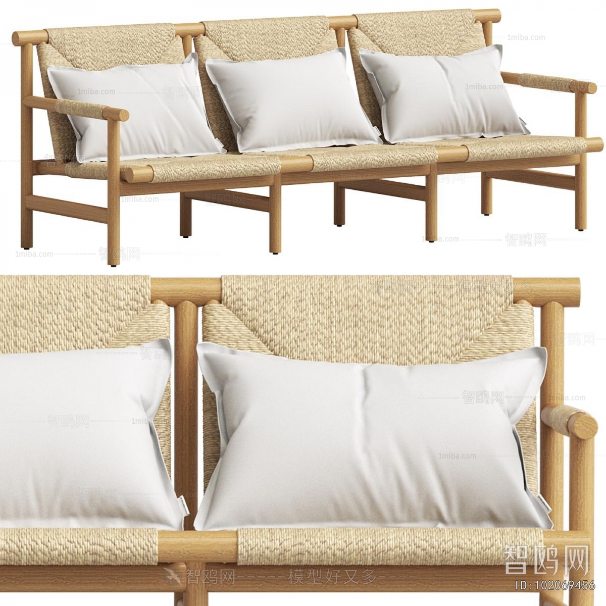 Modern Three-seat Sofa