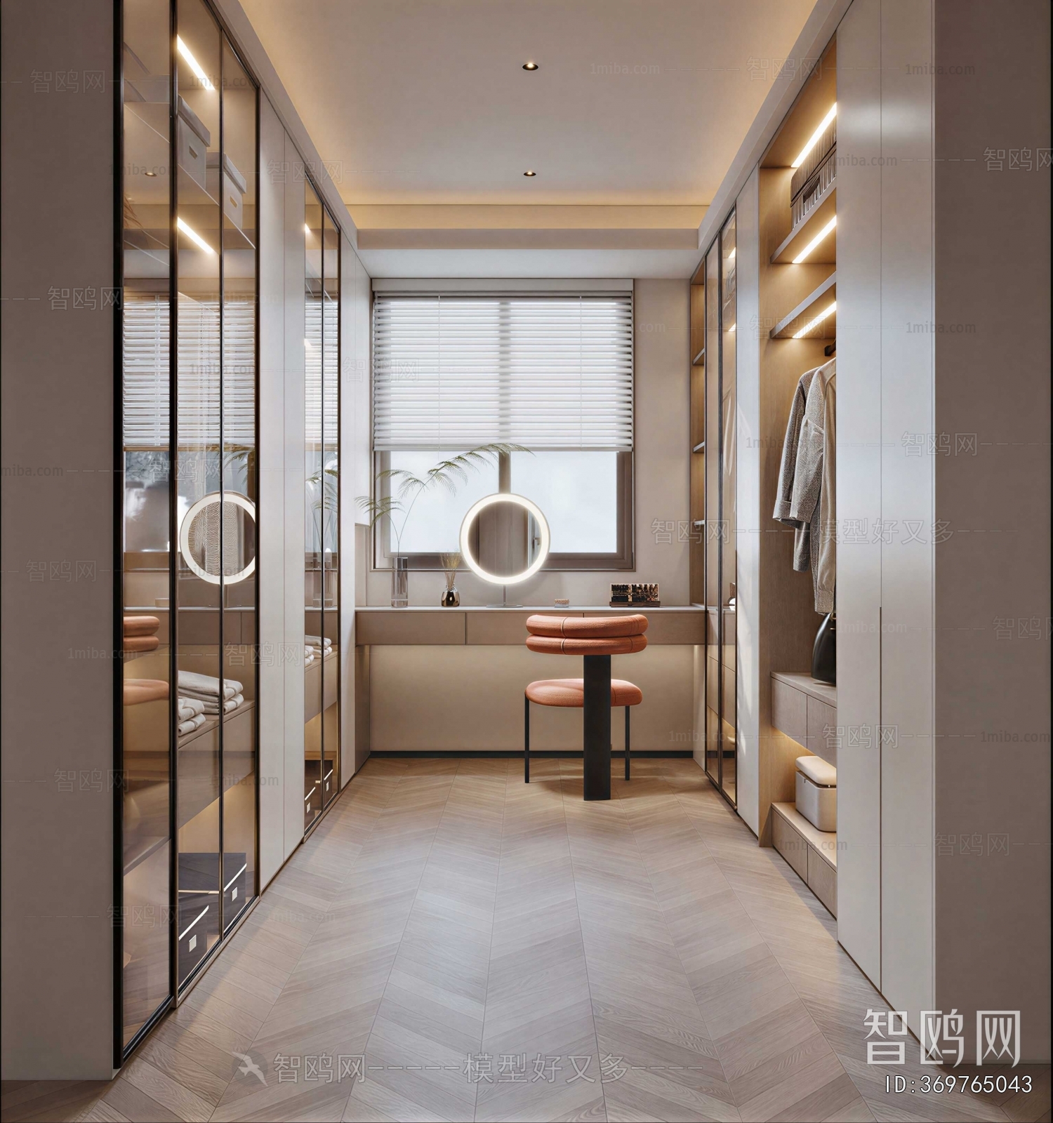 Modern Clothes Storage Area